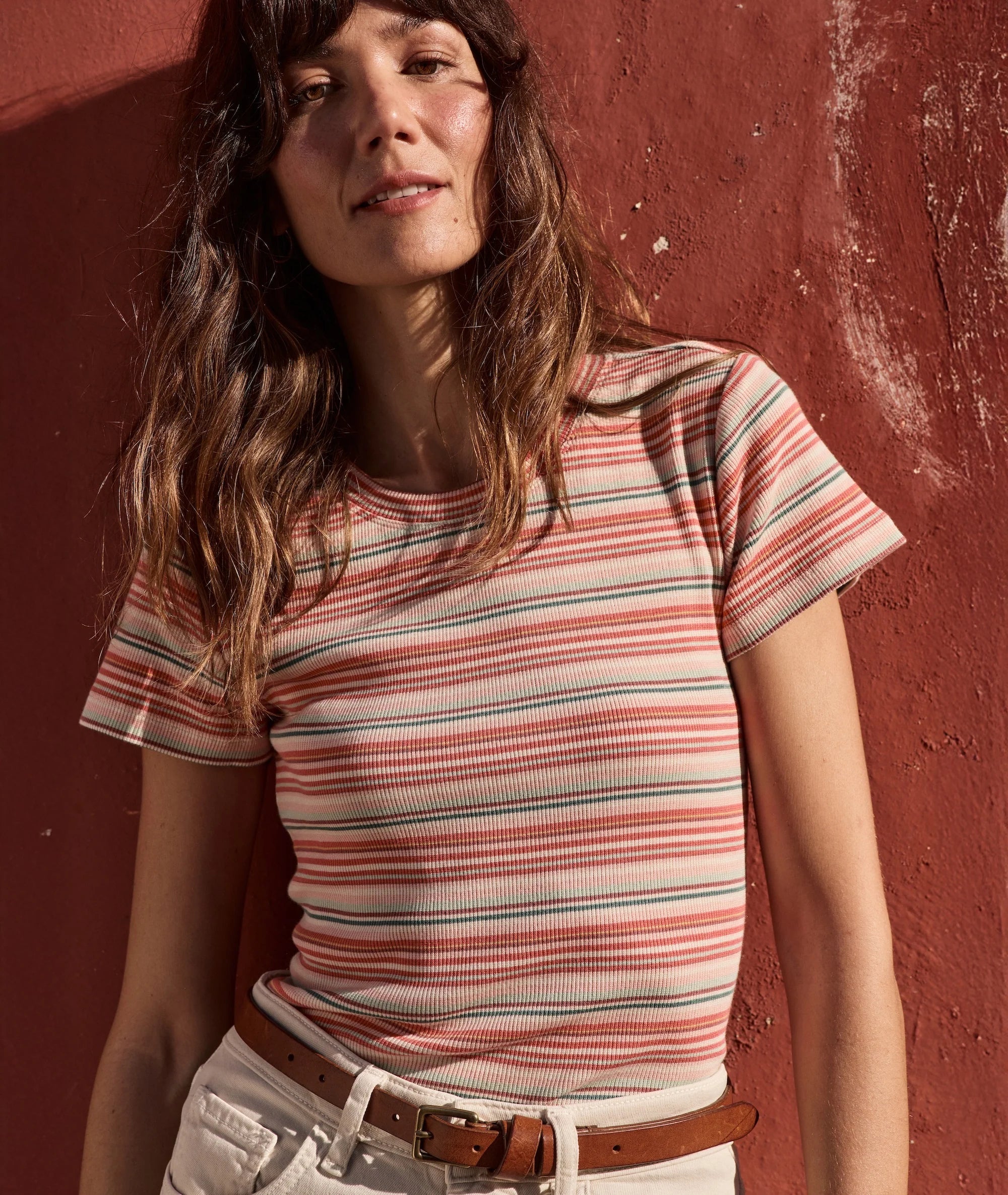 Lexi Rib Sun-In Crew Tee
