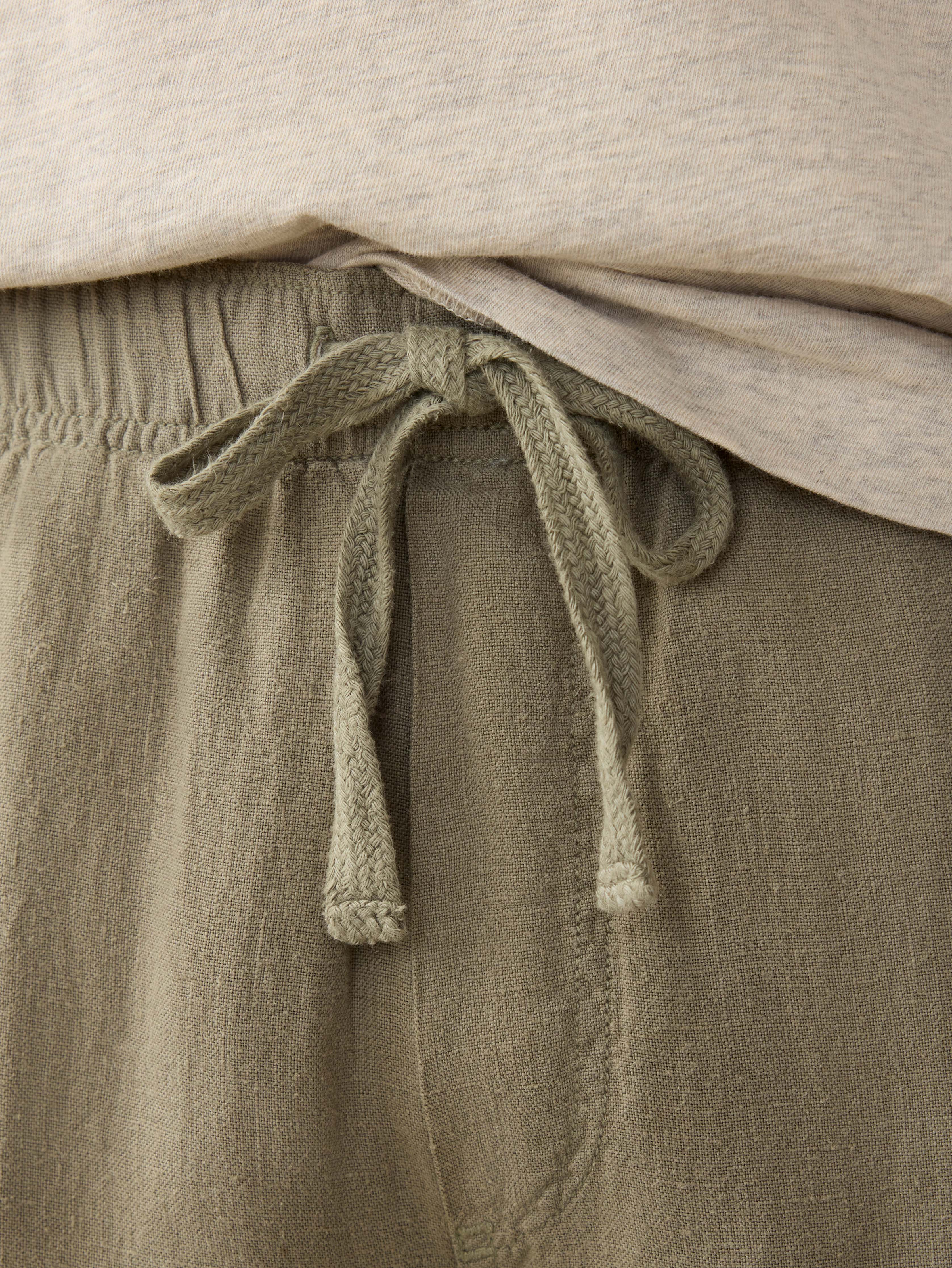 Linen Drawstring Pant