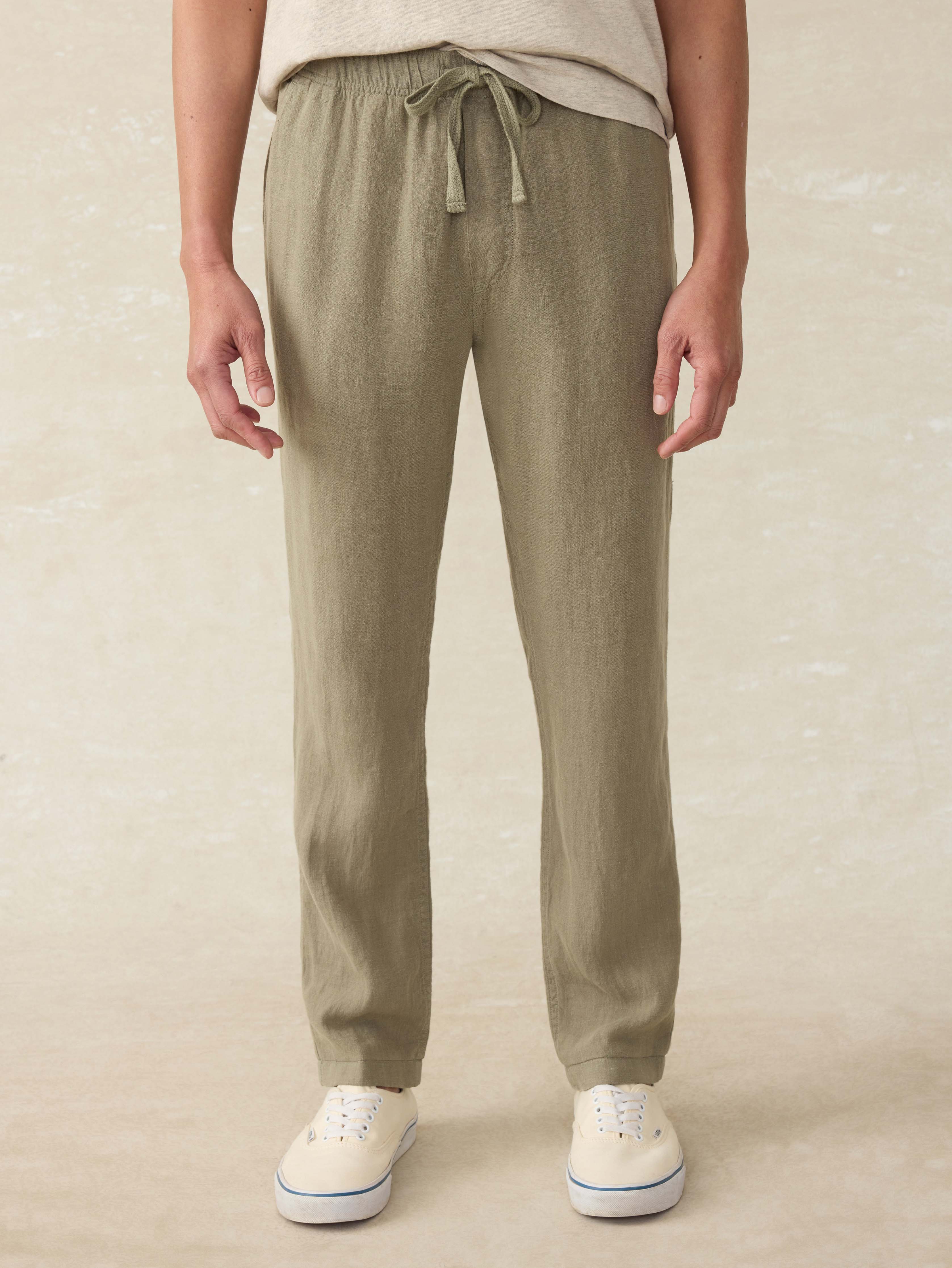 Linen Drawstring Pant