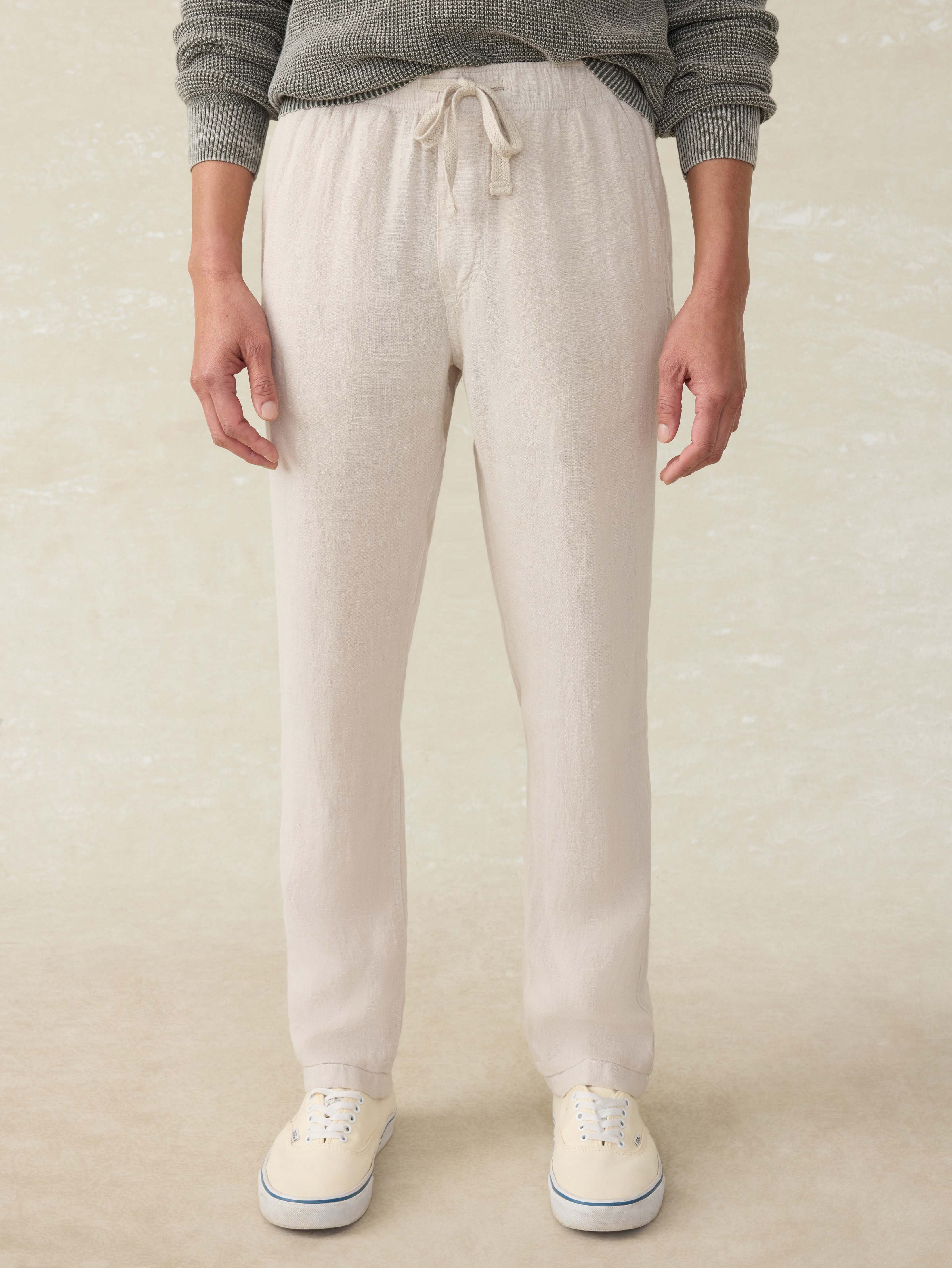 Linen Drawstring Pant