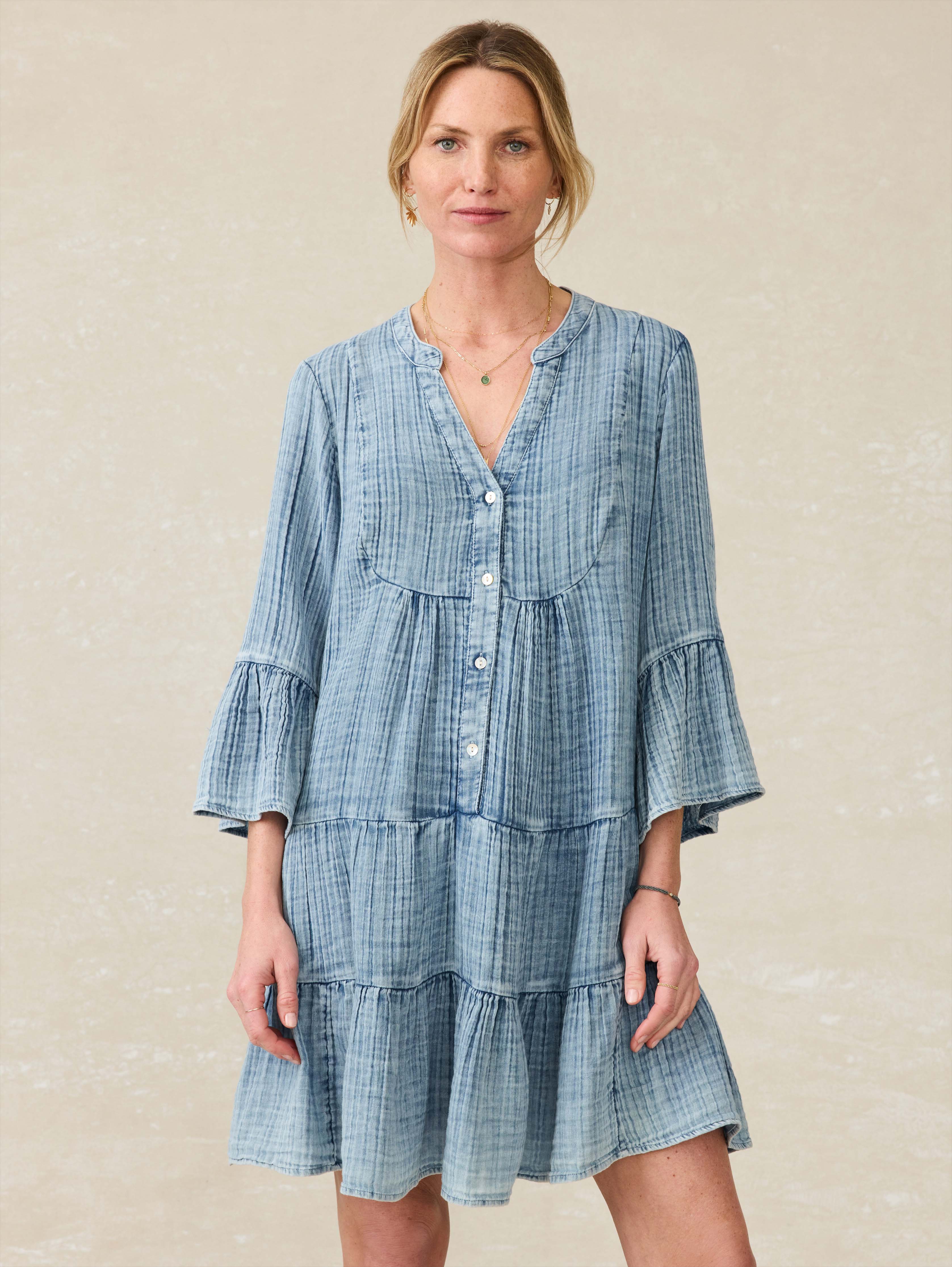 Dune Cotton Gauze Kasey Dress