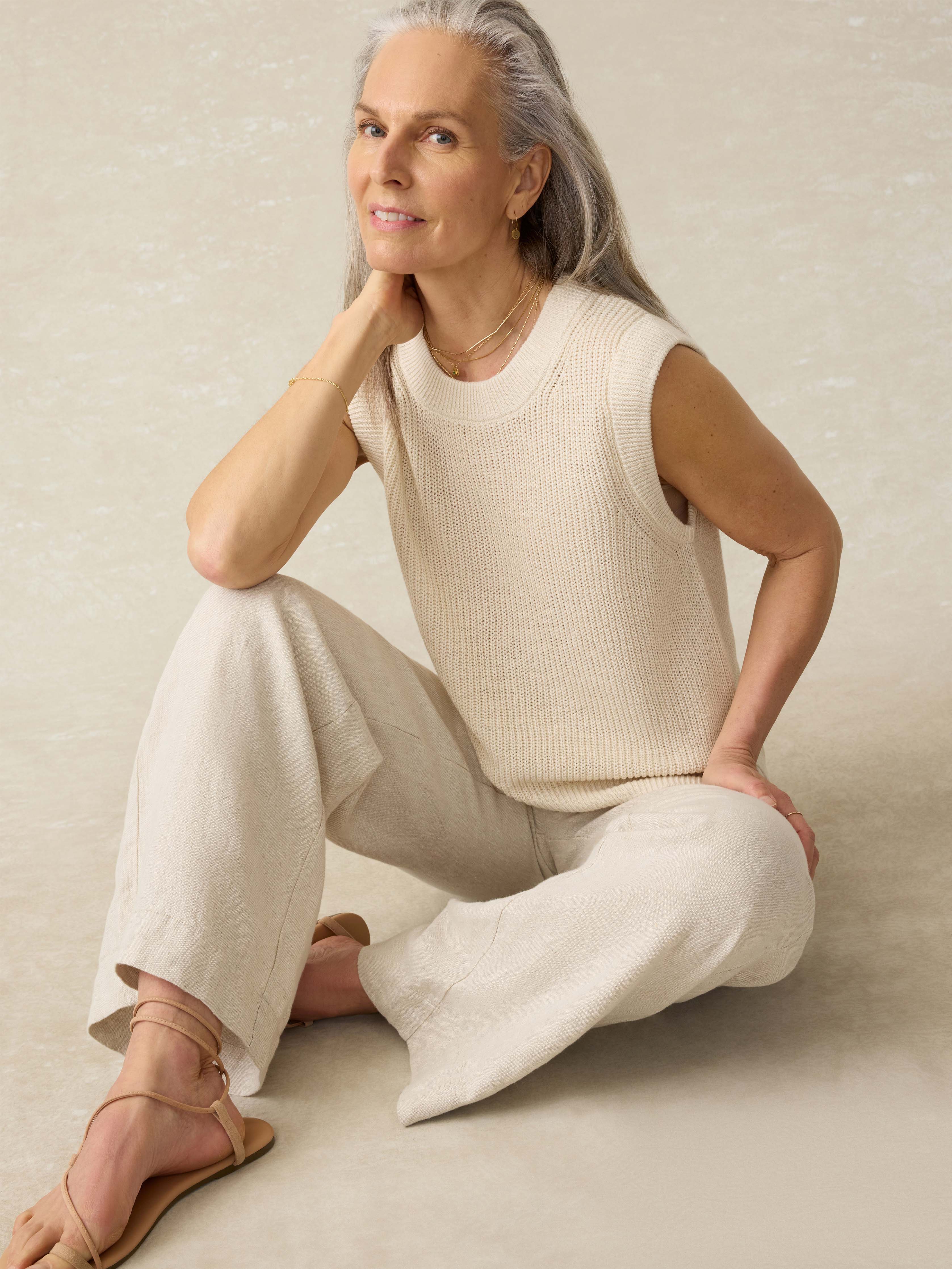 Miramar Linen Sweater Tank