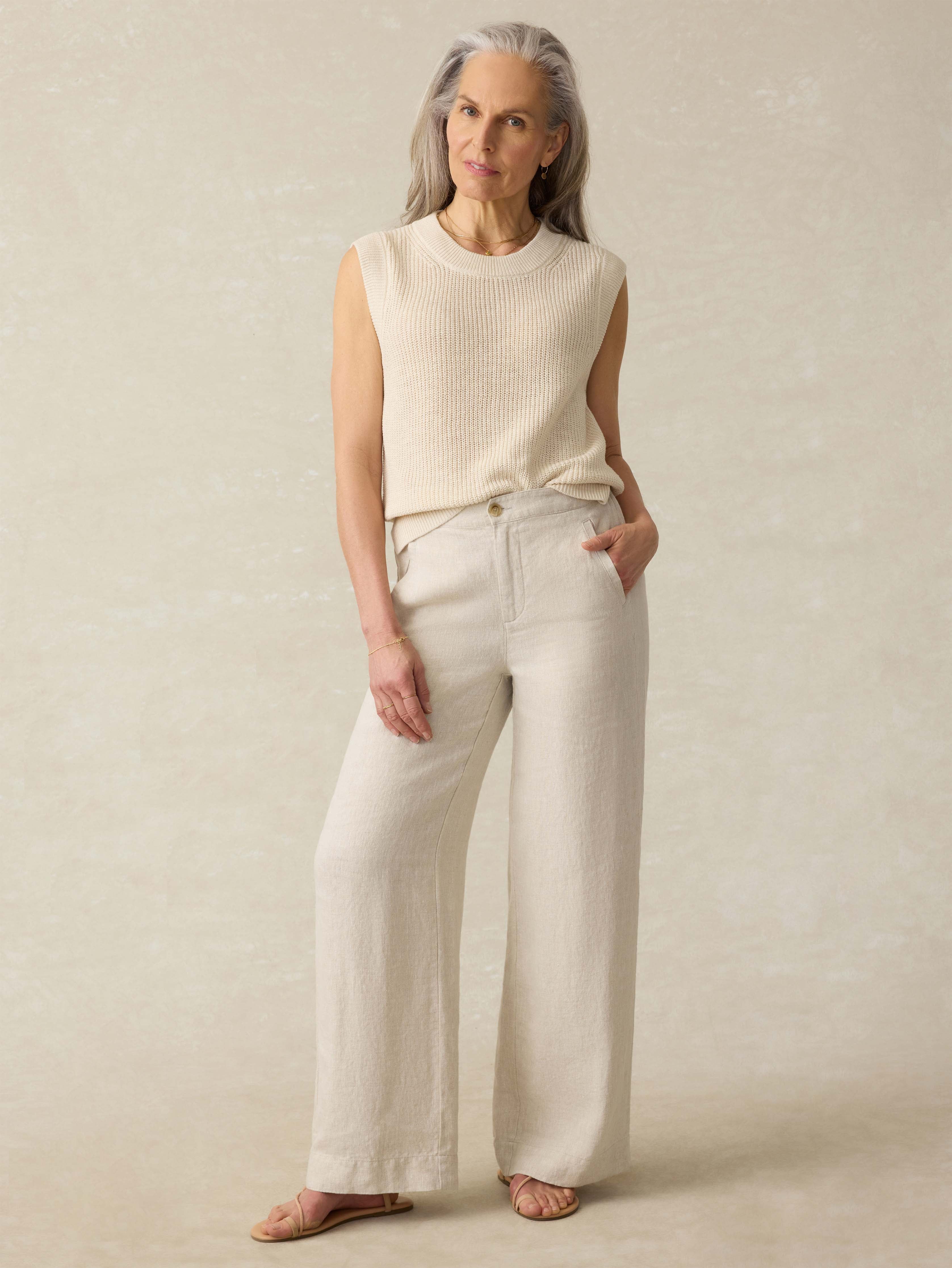 Miramar Linen Sweater Tank