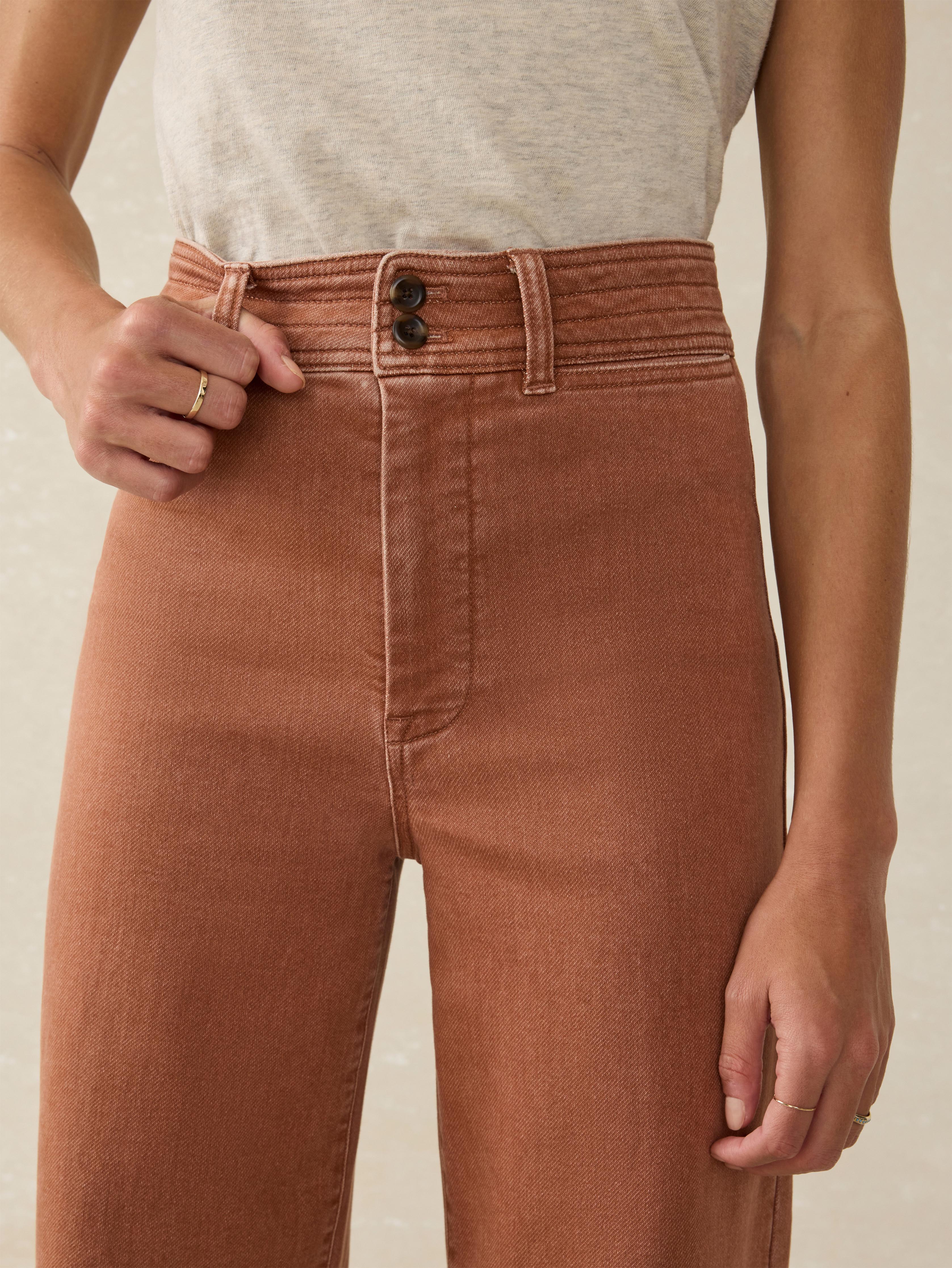 Stretch Terry Harbor Ankle Pant