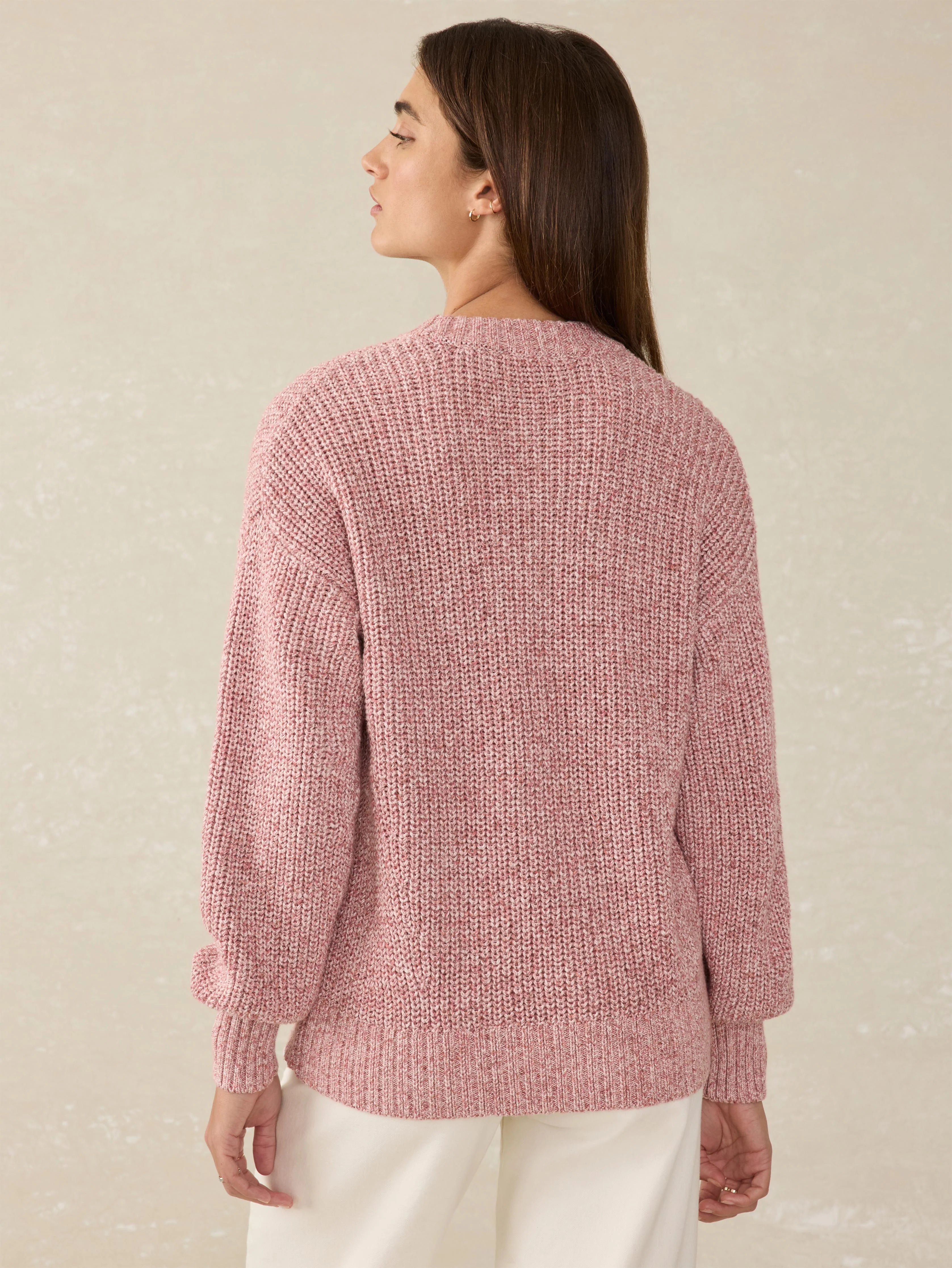 Sunwashed Cotton Fisherman Sweater