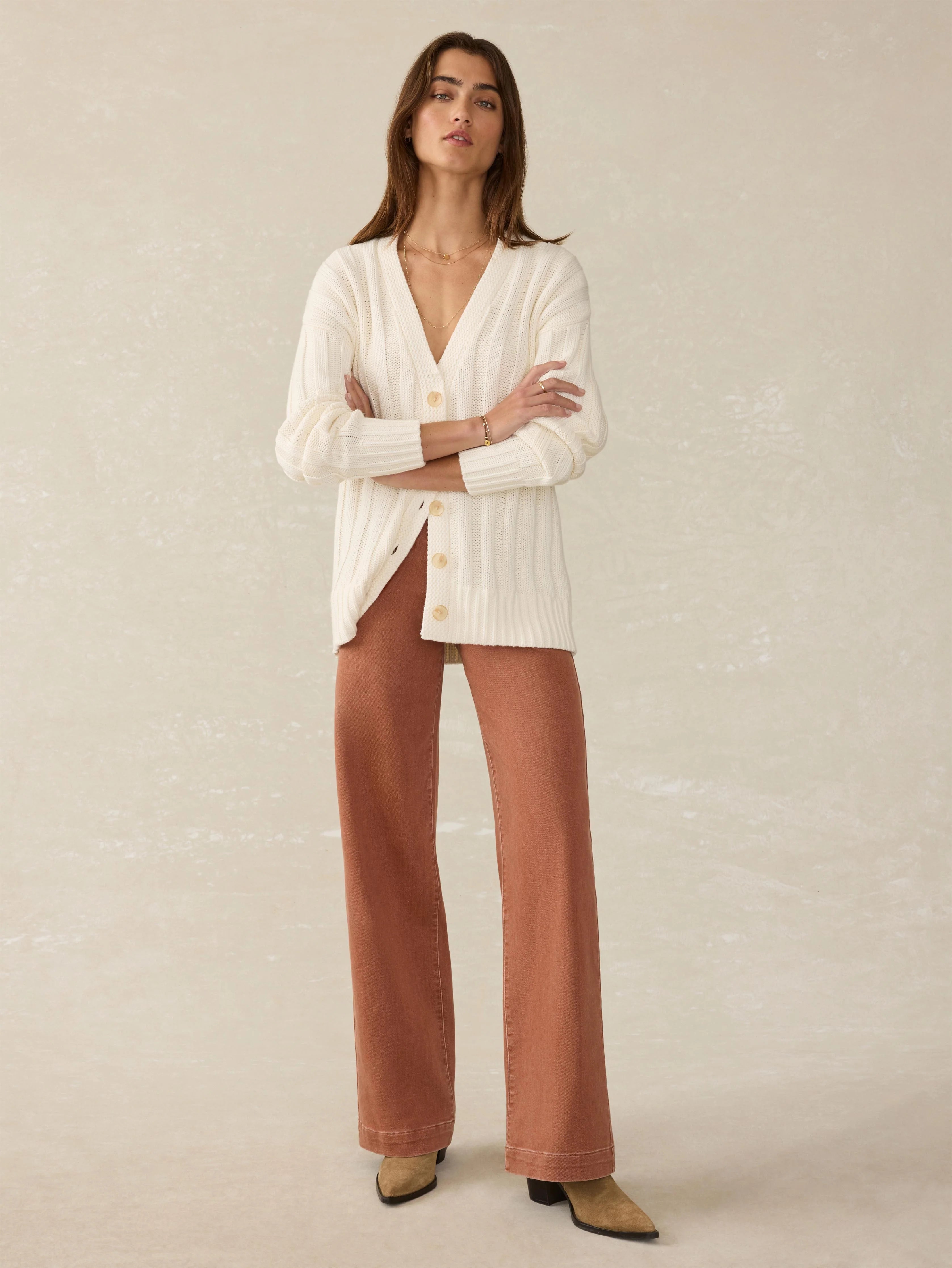 Sunwashed Cotton Laidback Cardigan