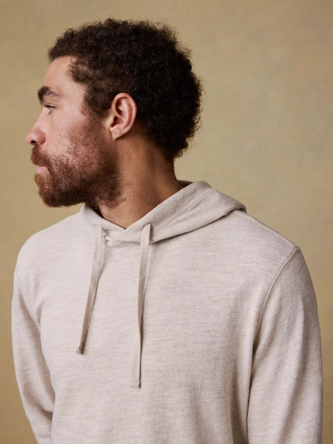 Sunwashed Midweight Organic Hoodie - Oat Plains Heather