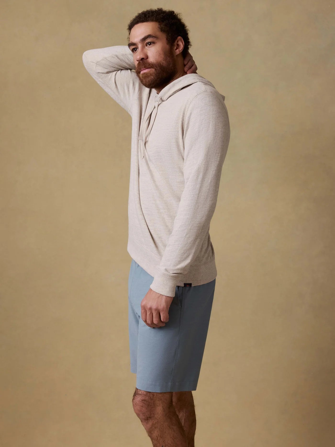 Sunwashed Midweight Organic Hoodie - Oat Plains Heather