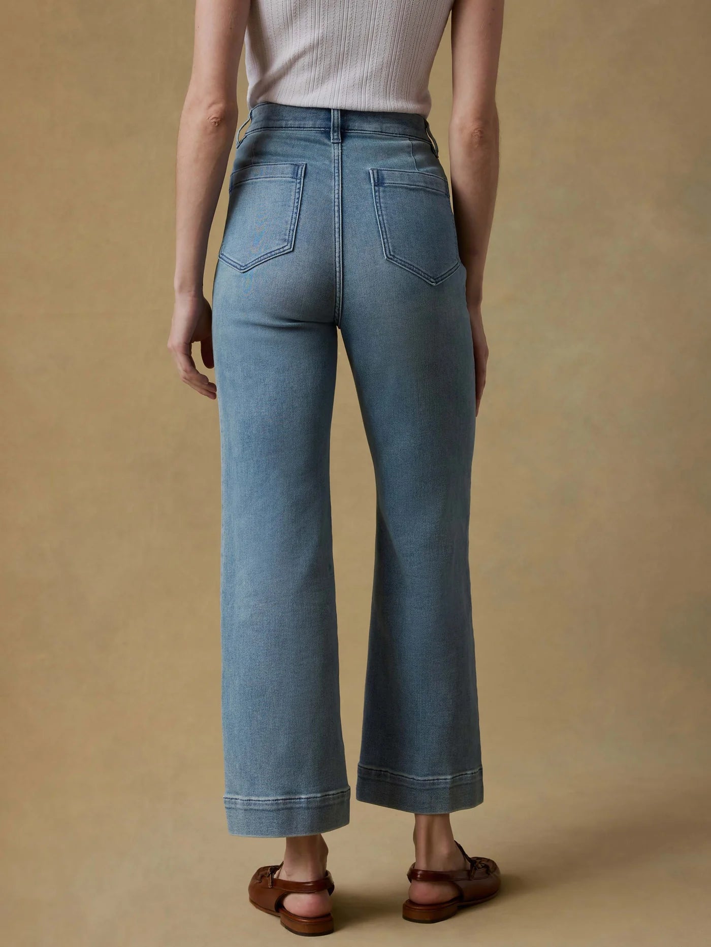 Stretch Terry Patch Pocket Ankle Pant - Eastern Shore Wash