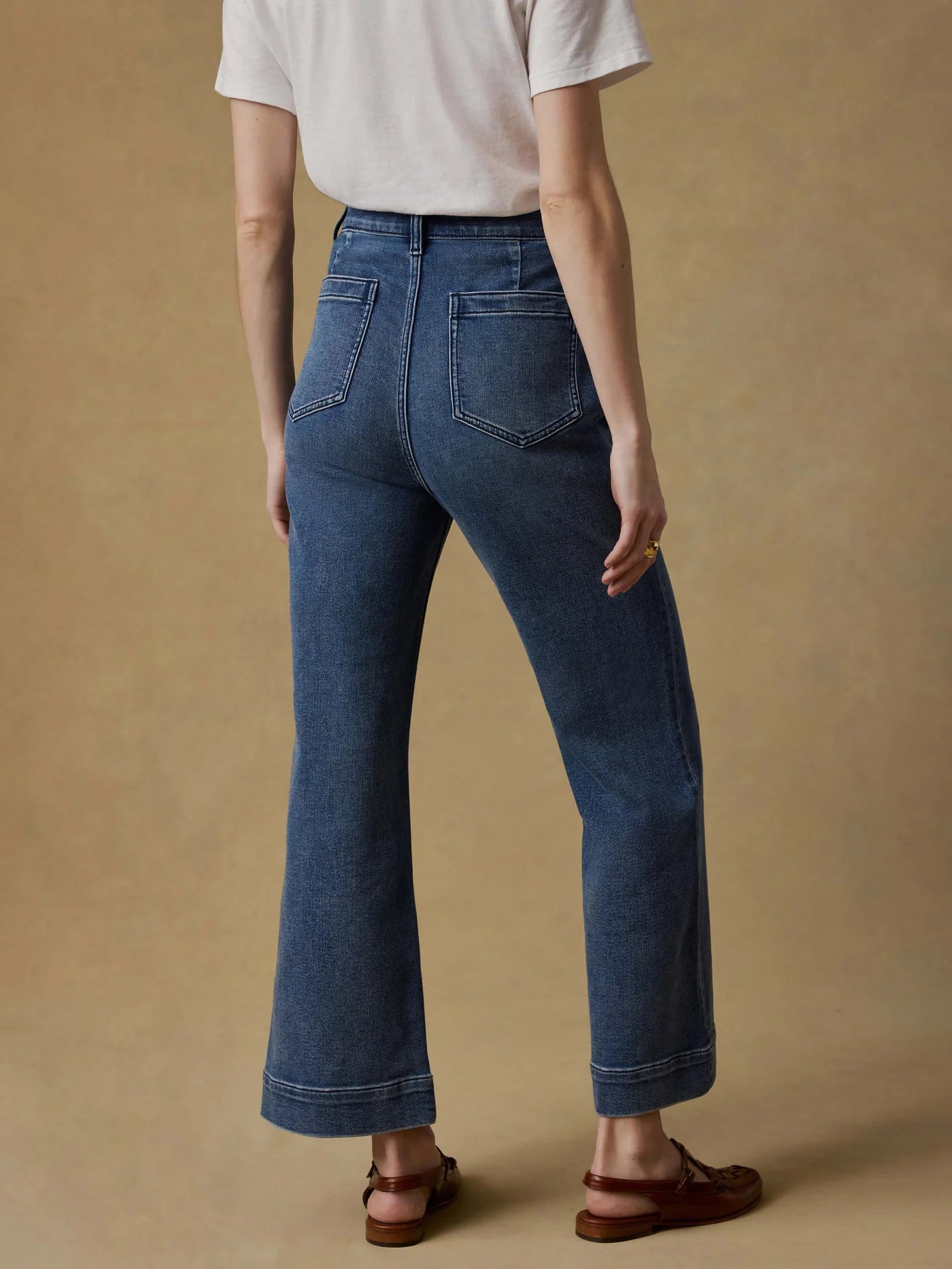 Stretch Terry Patch Pocket Ankle Pant - Riverton