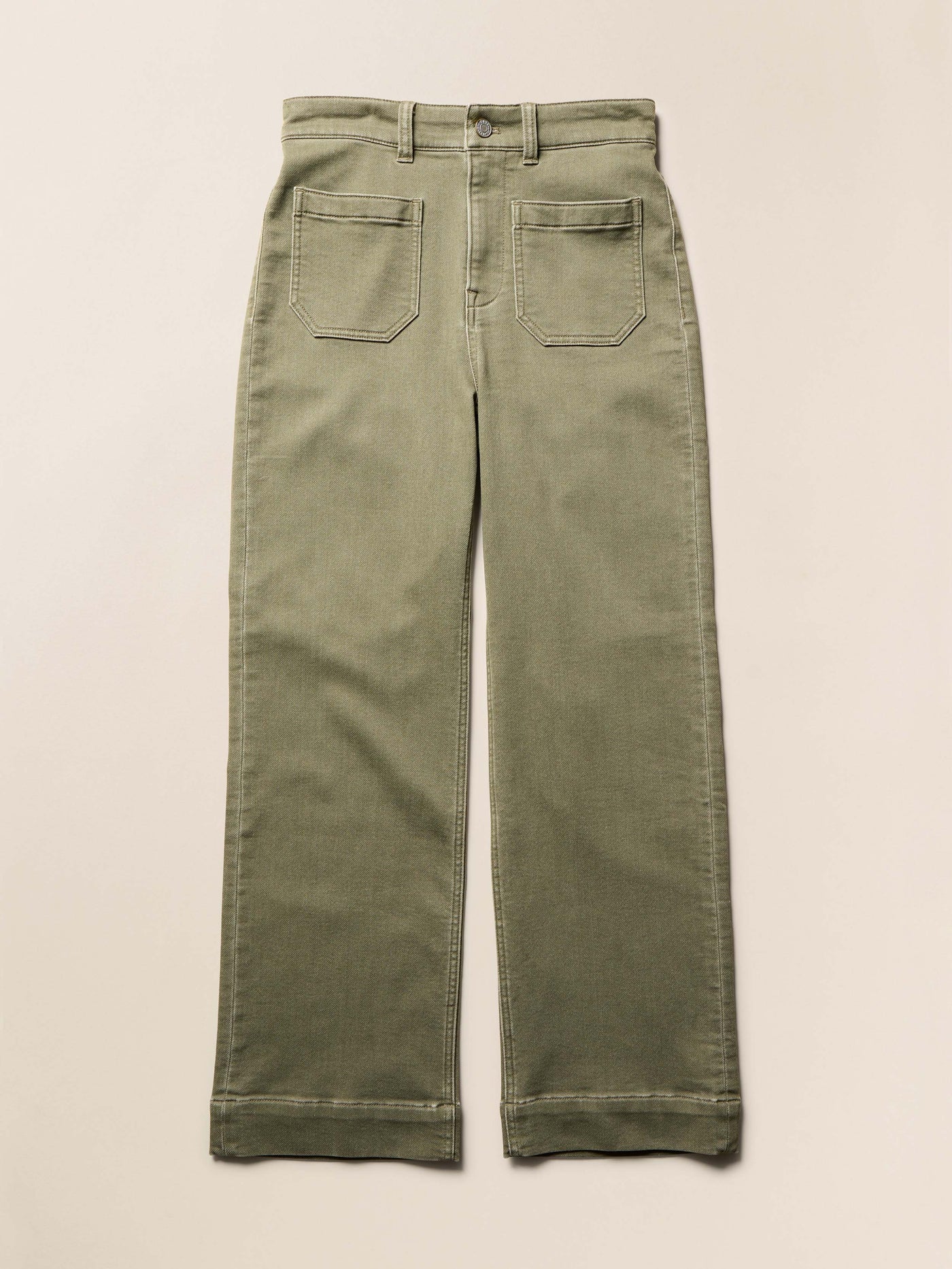 Stretch Terry Patch Pocket Pant - Island Olive