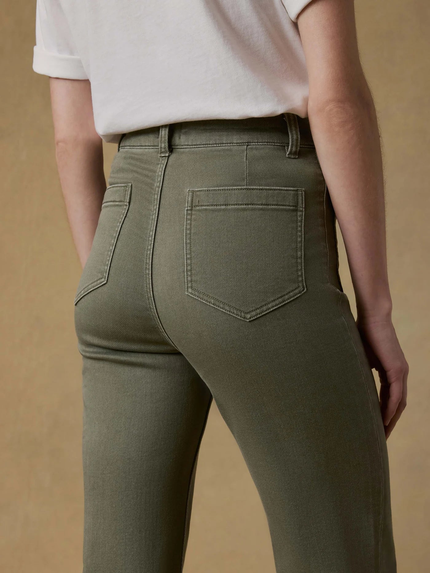 Stretch Terry Patch Pocket Pant - Island Olive