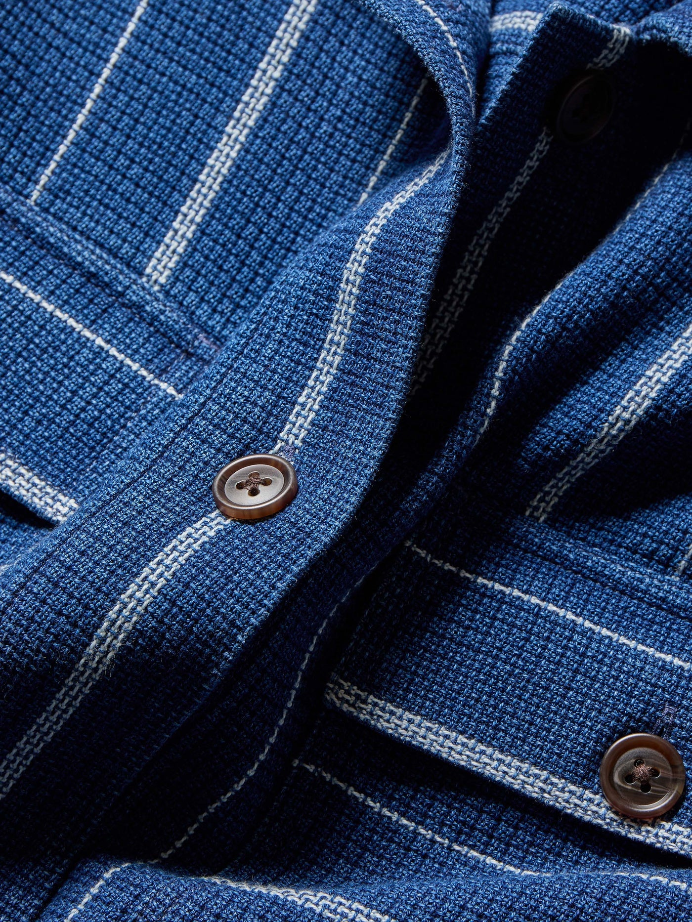 Island Tide Shirt Jacket - Indigo Drift Stripe