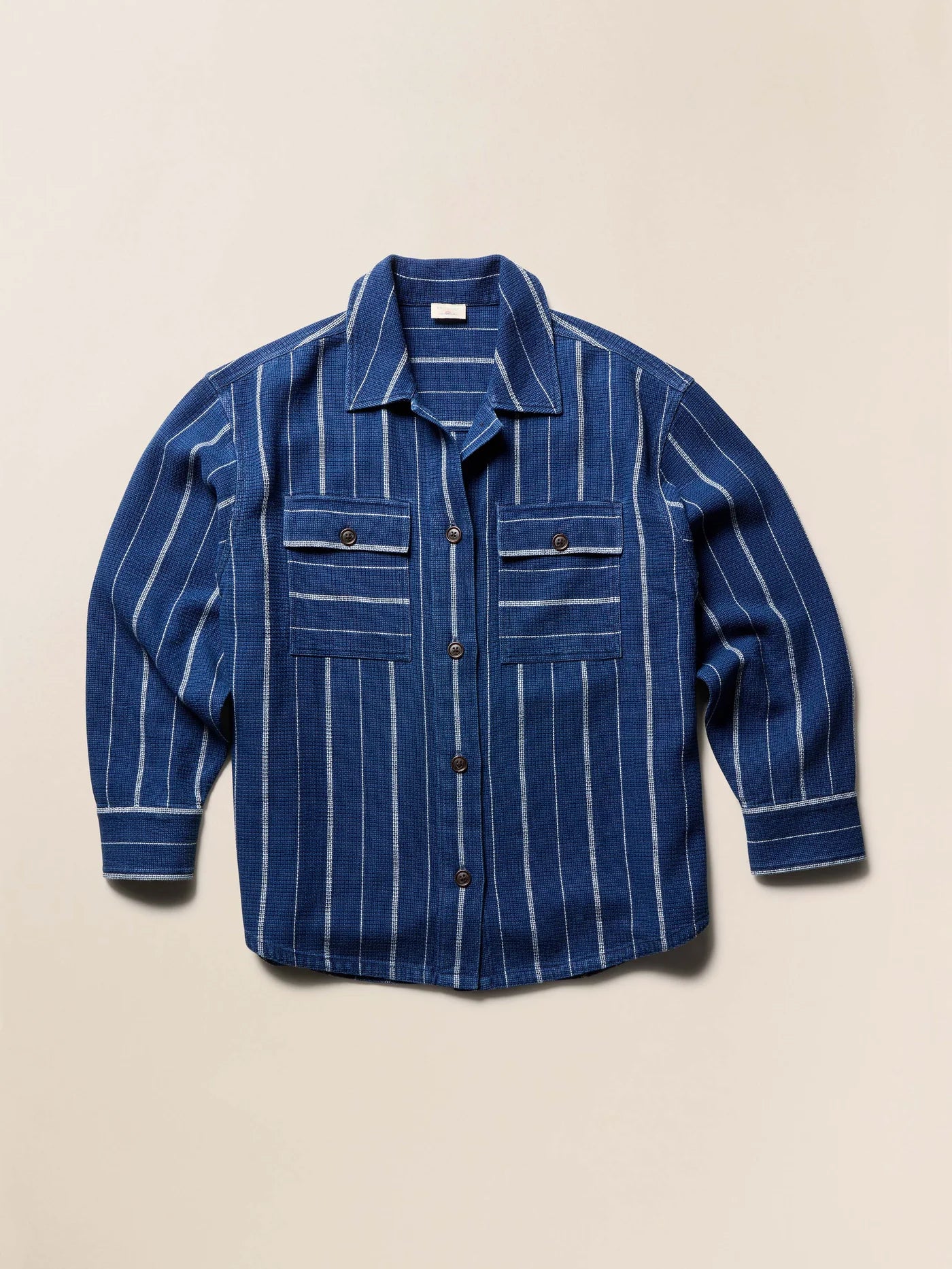 Island Tide Shirt Jacket - Indigo Drift Stripe