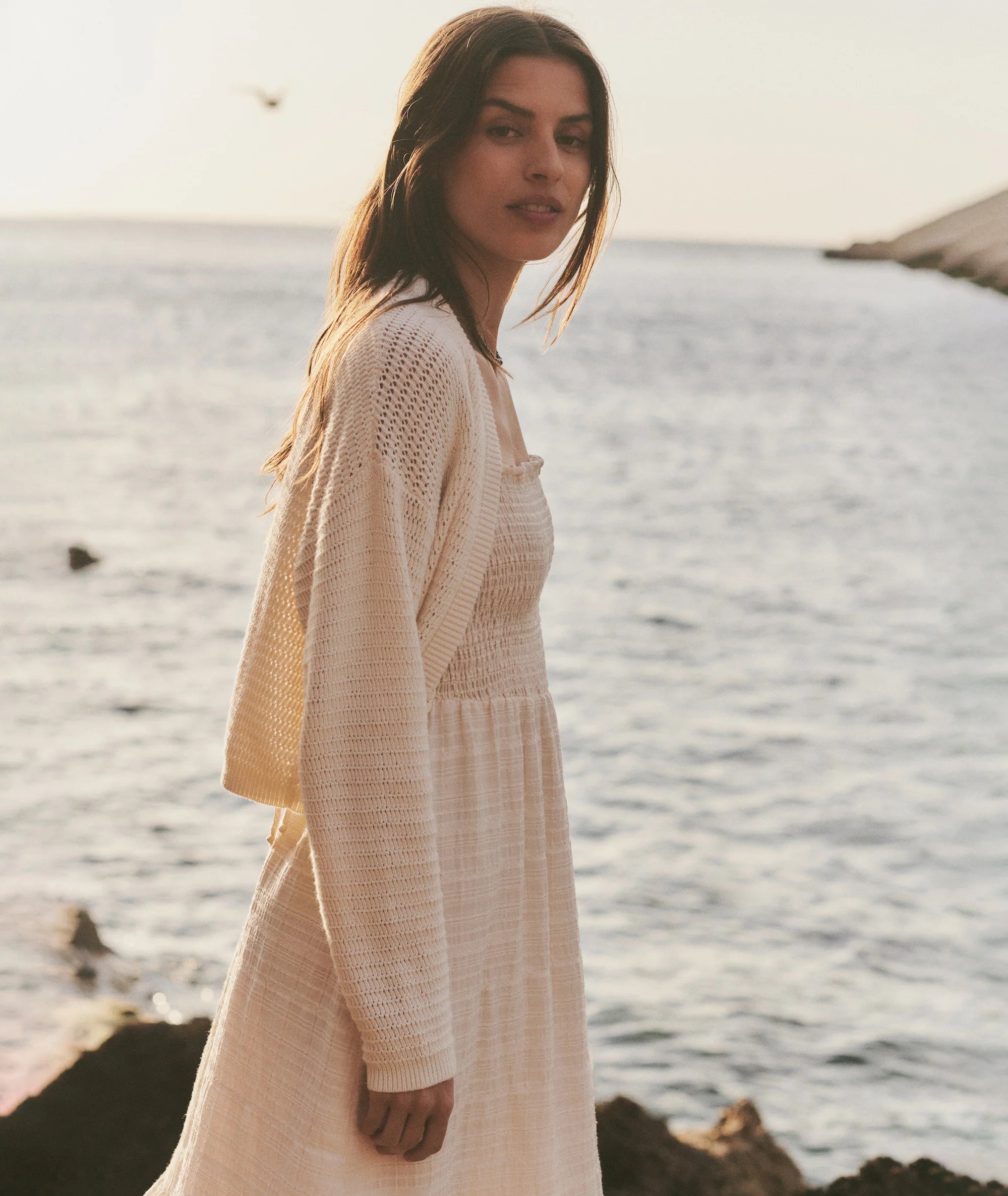 Anacapa Cardigan - Antique White