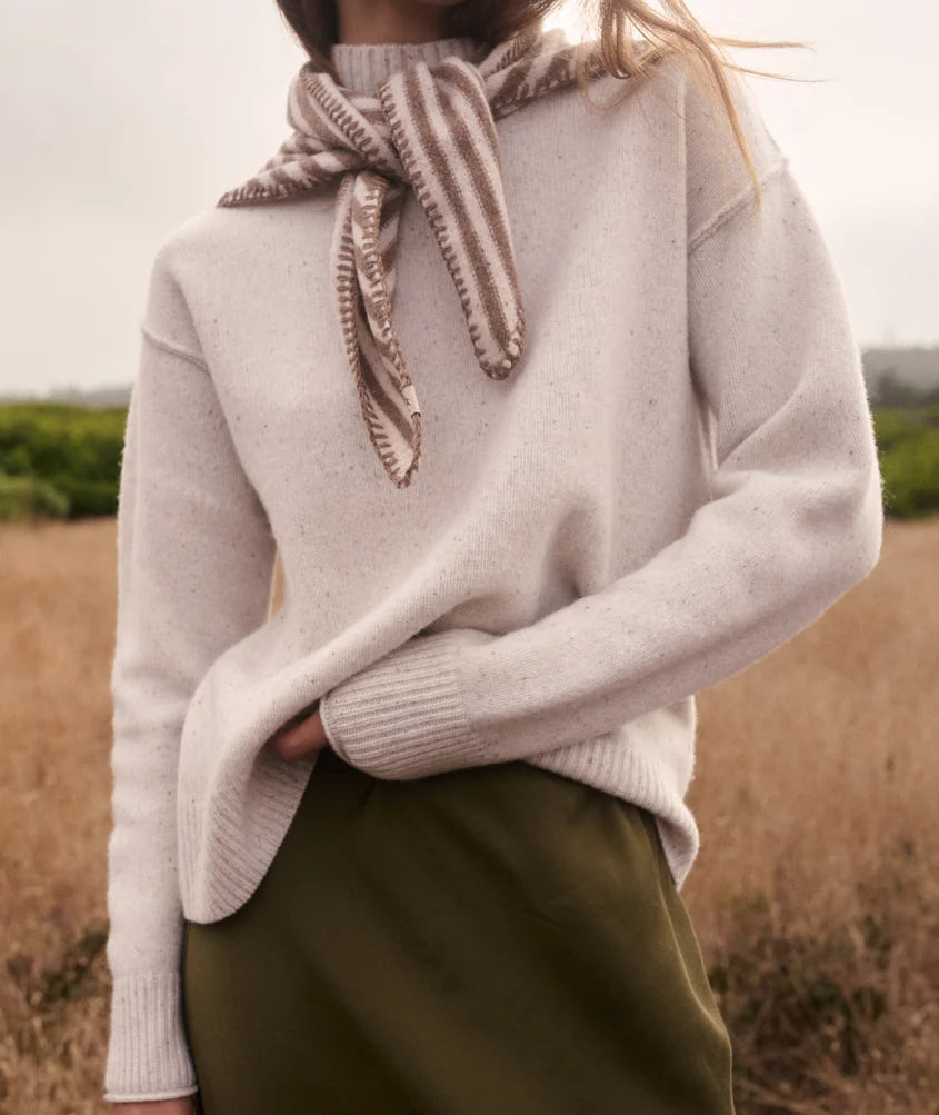 Coastal Merino Turtleneck Sweater - Ivory