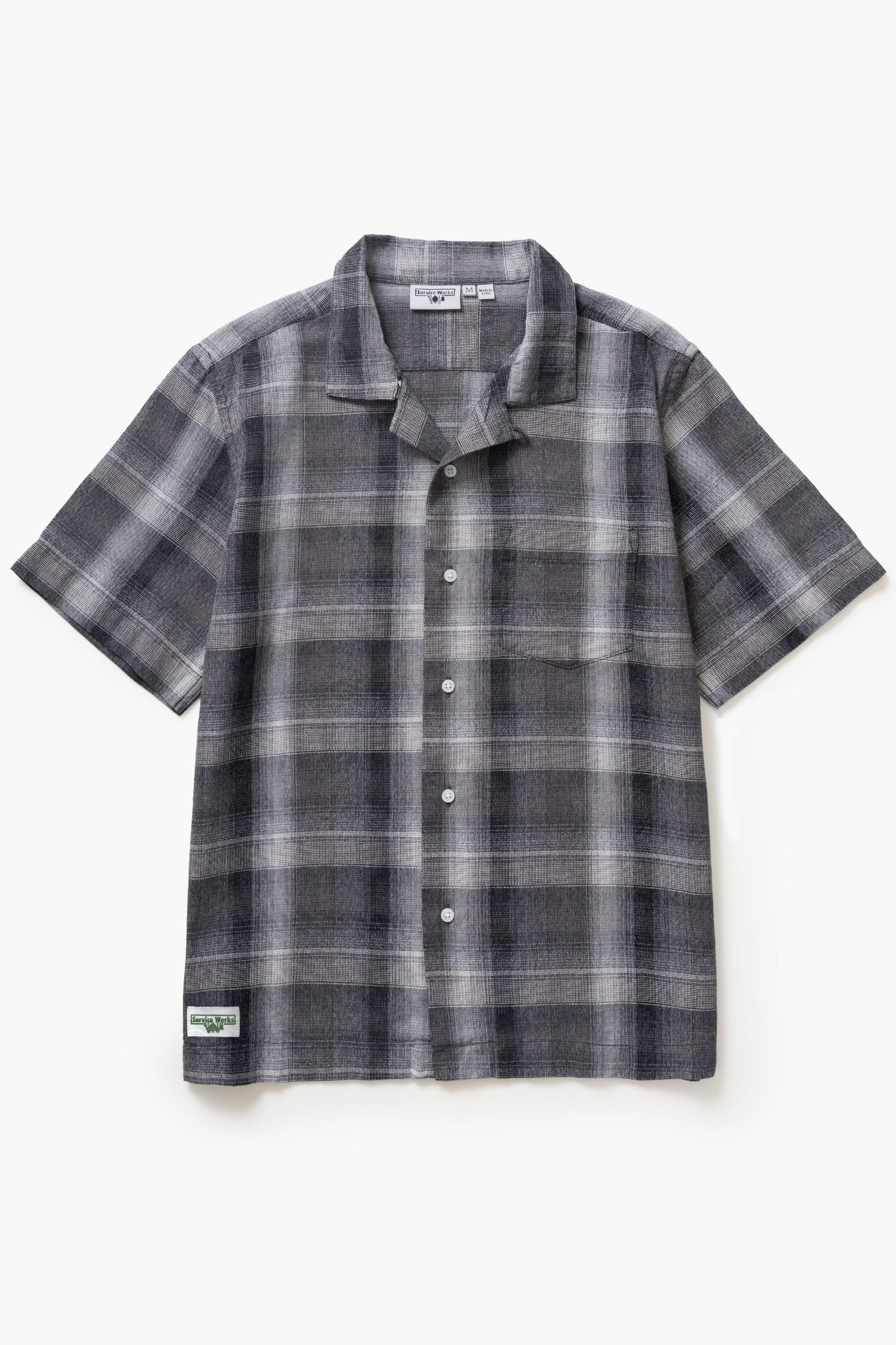 Plaid Resort Shirt - Black