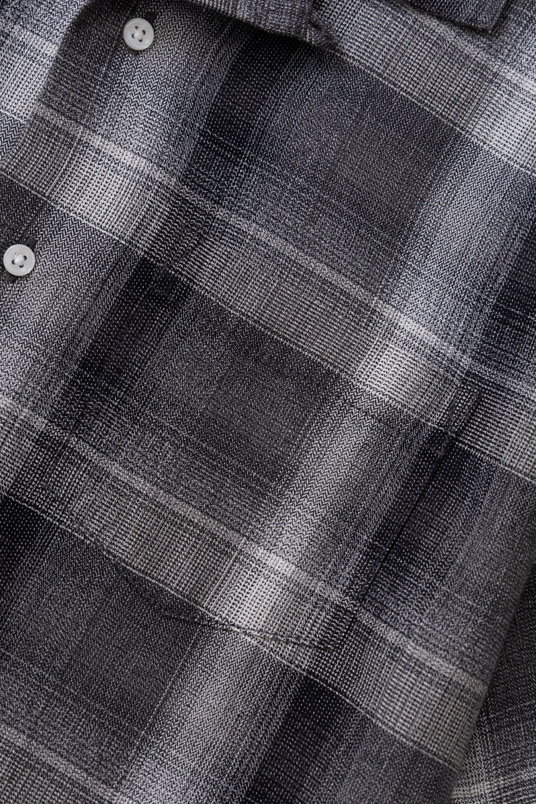 Plaid Resort Shirt - Black