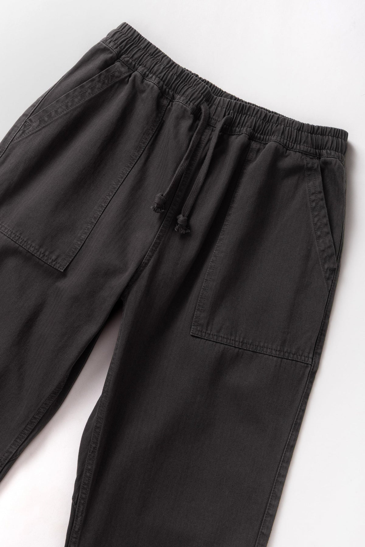 Pigment Herringbone Chef Pants - Black