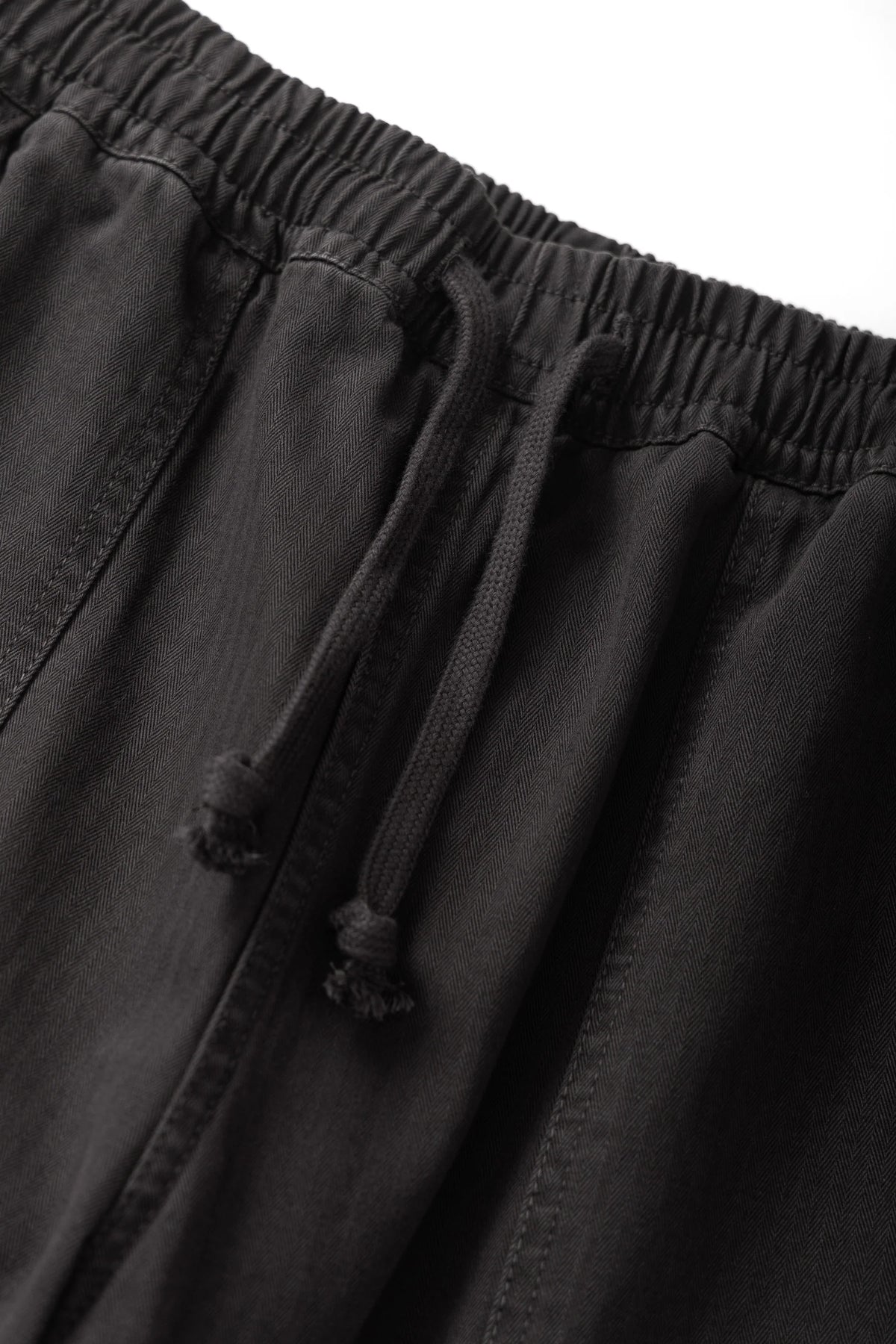 Pigment Herringbone Chef Pants - Black