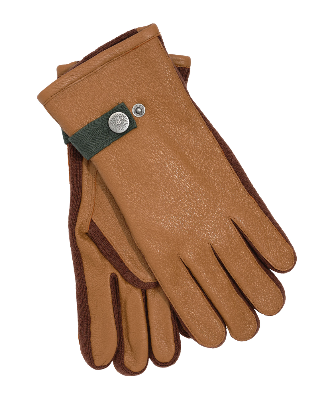 Leather Glove with Striped Rib Winter25