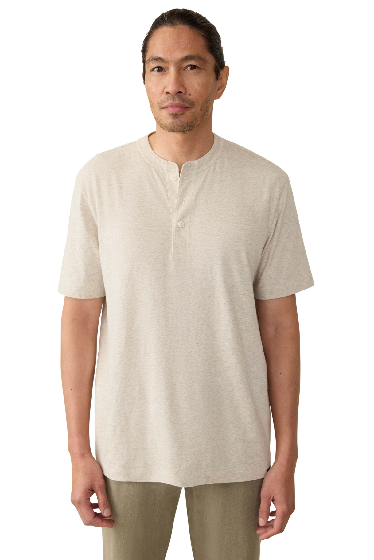 Short-Sleeve Sunwashed Henley