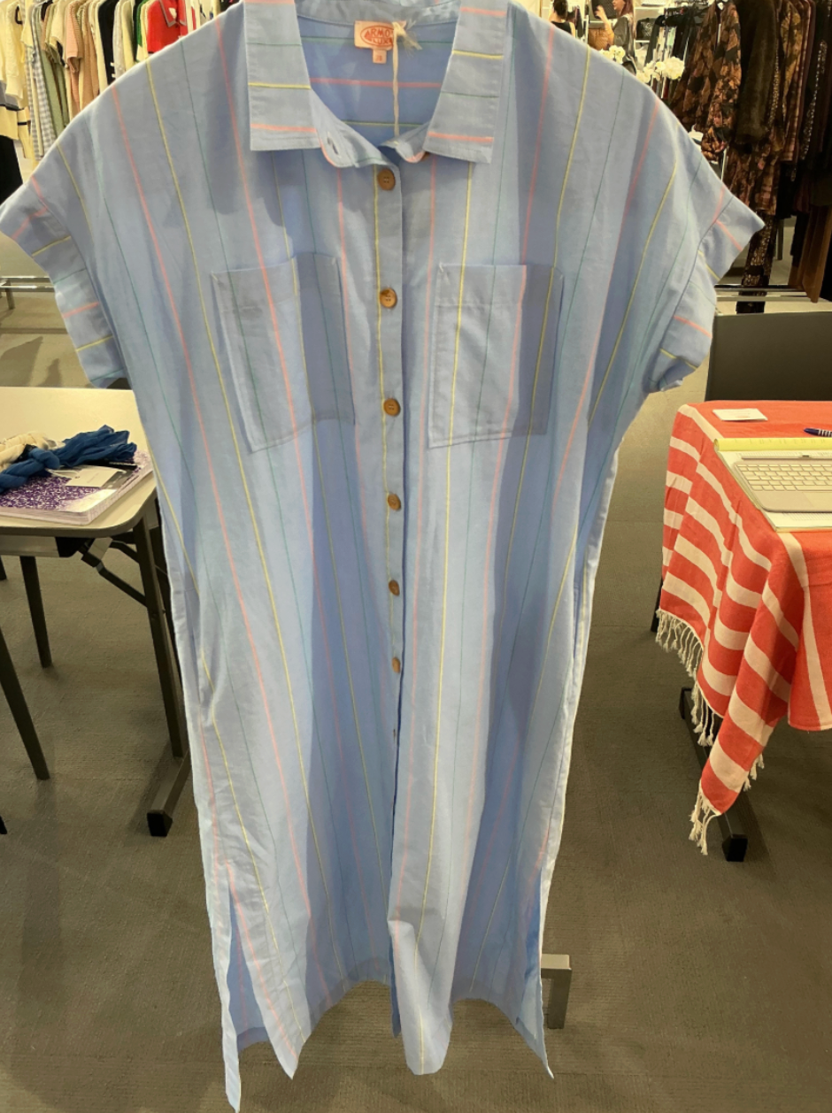 Heritage Striped Dress - Rayure Multicol Chambray