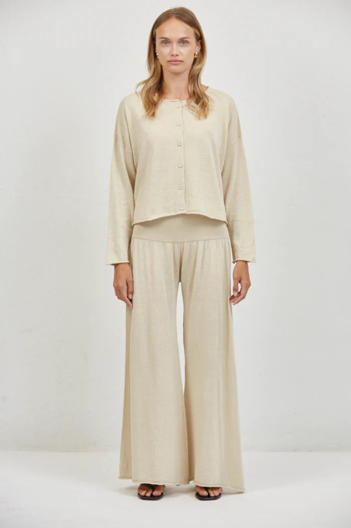 Seraphine Cardigan Top - Beige