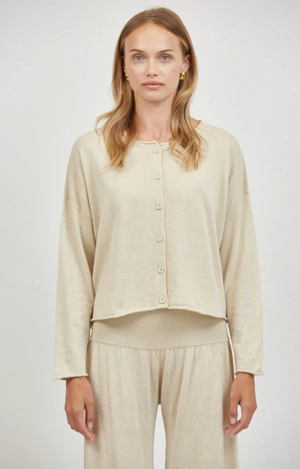 Seraphine Cardigan Top - Beige