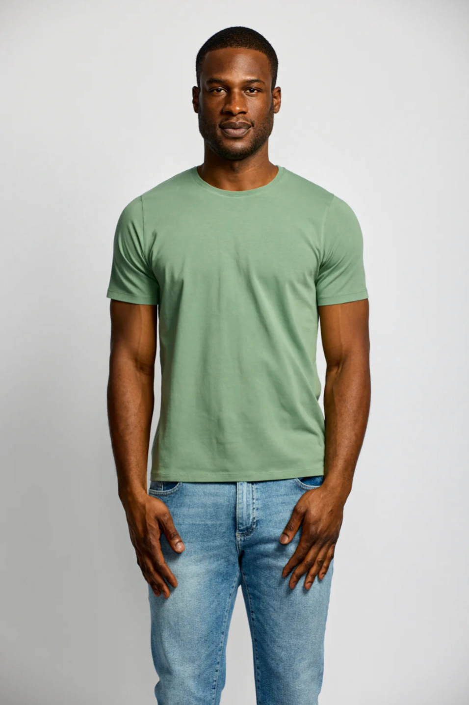 Crew Neck T-Shirt - Pistachio