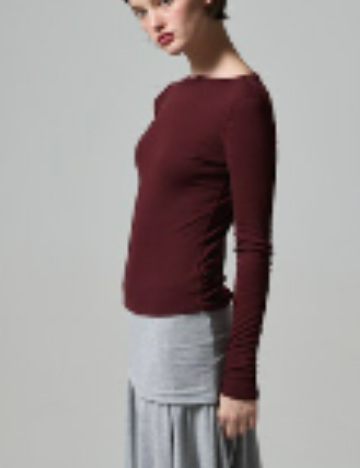 Polina Ballerina Long Sleeve - Currant