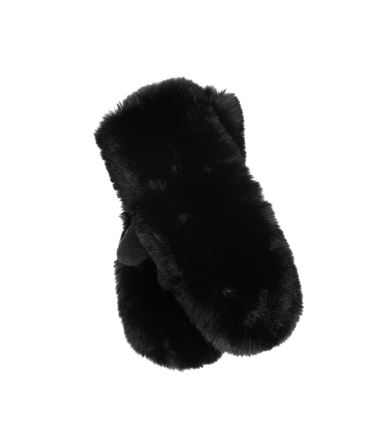 Faux Fur Pop Top - Black