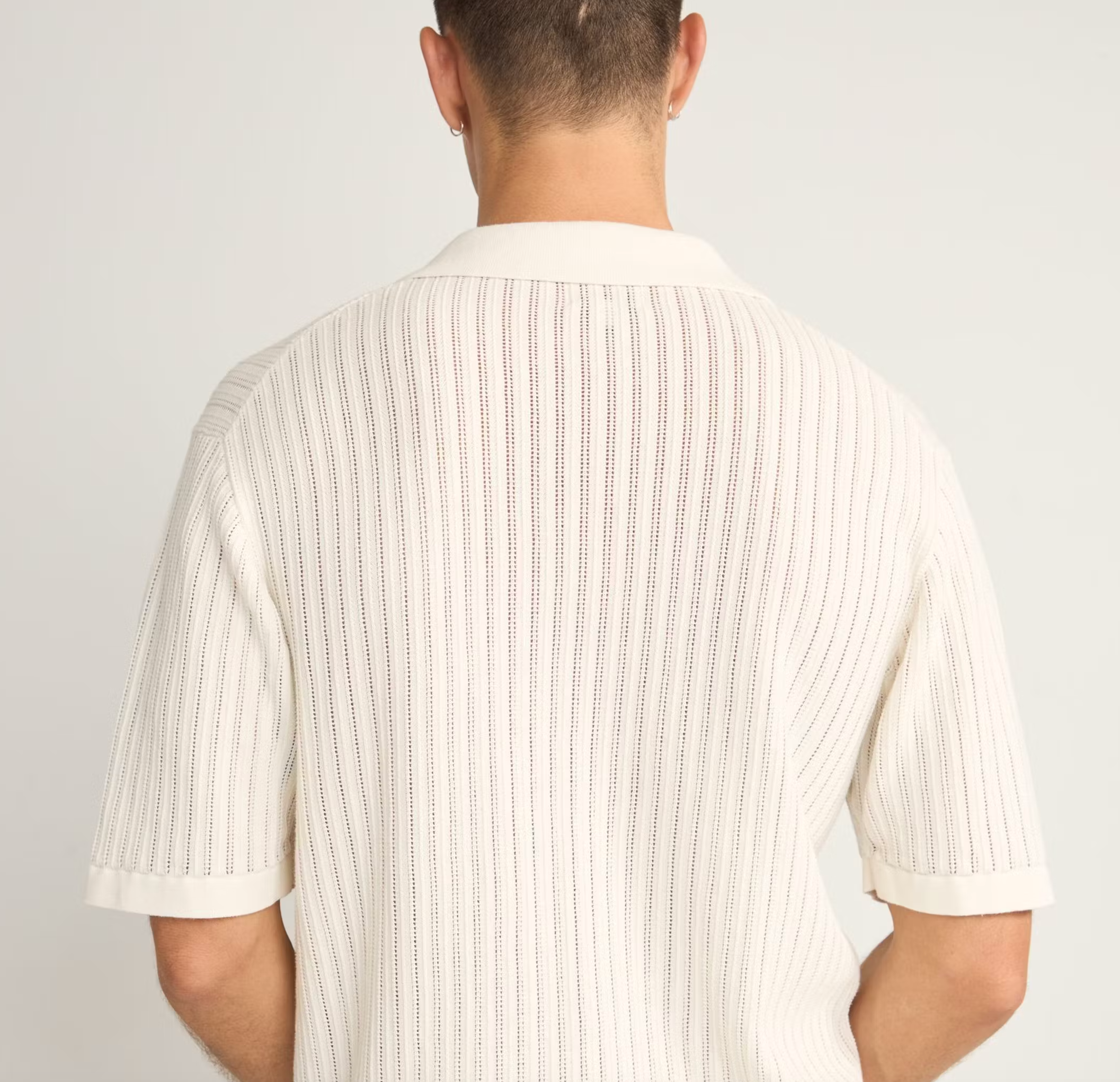 Relaxed Knit Short Sleeve Polo