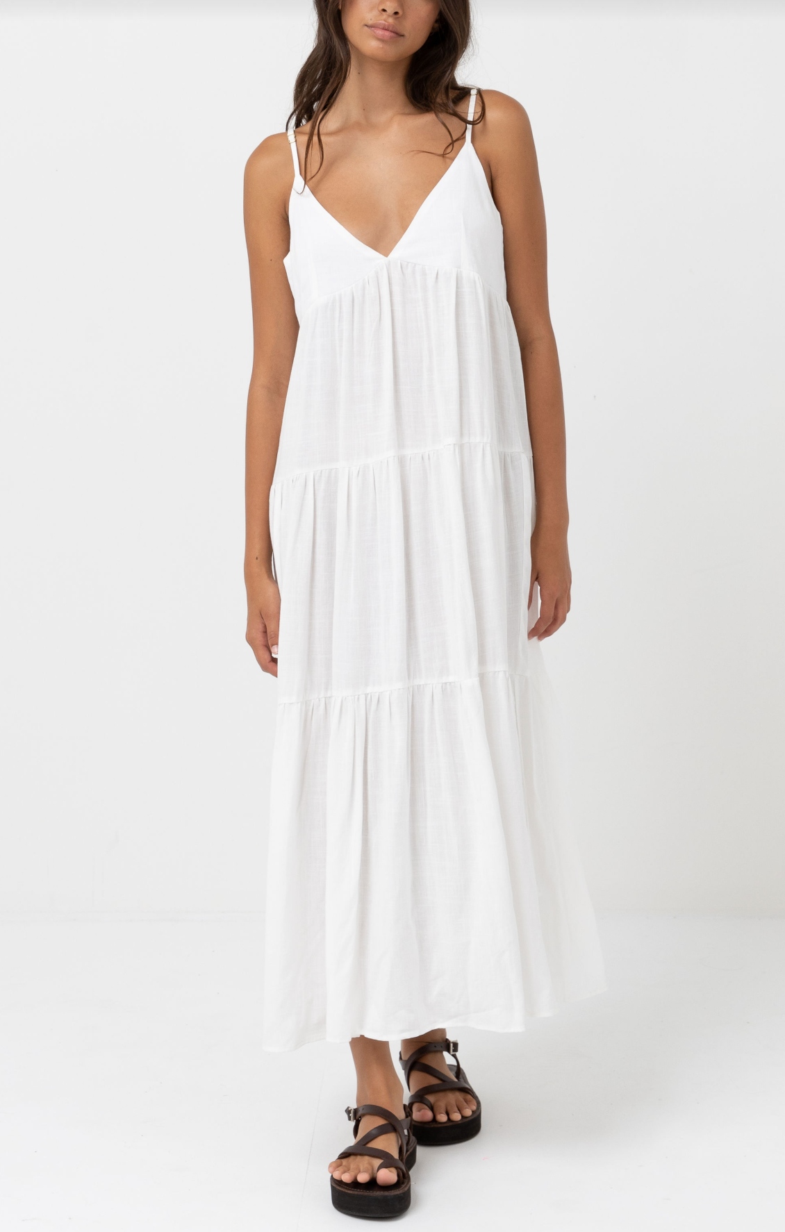 Classic Tiered Midi Dress