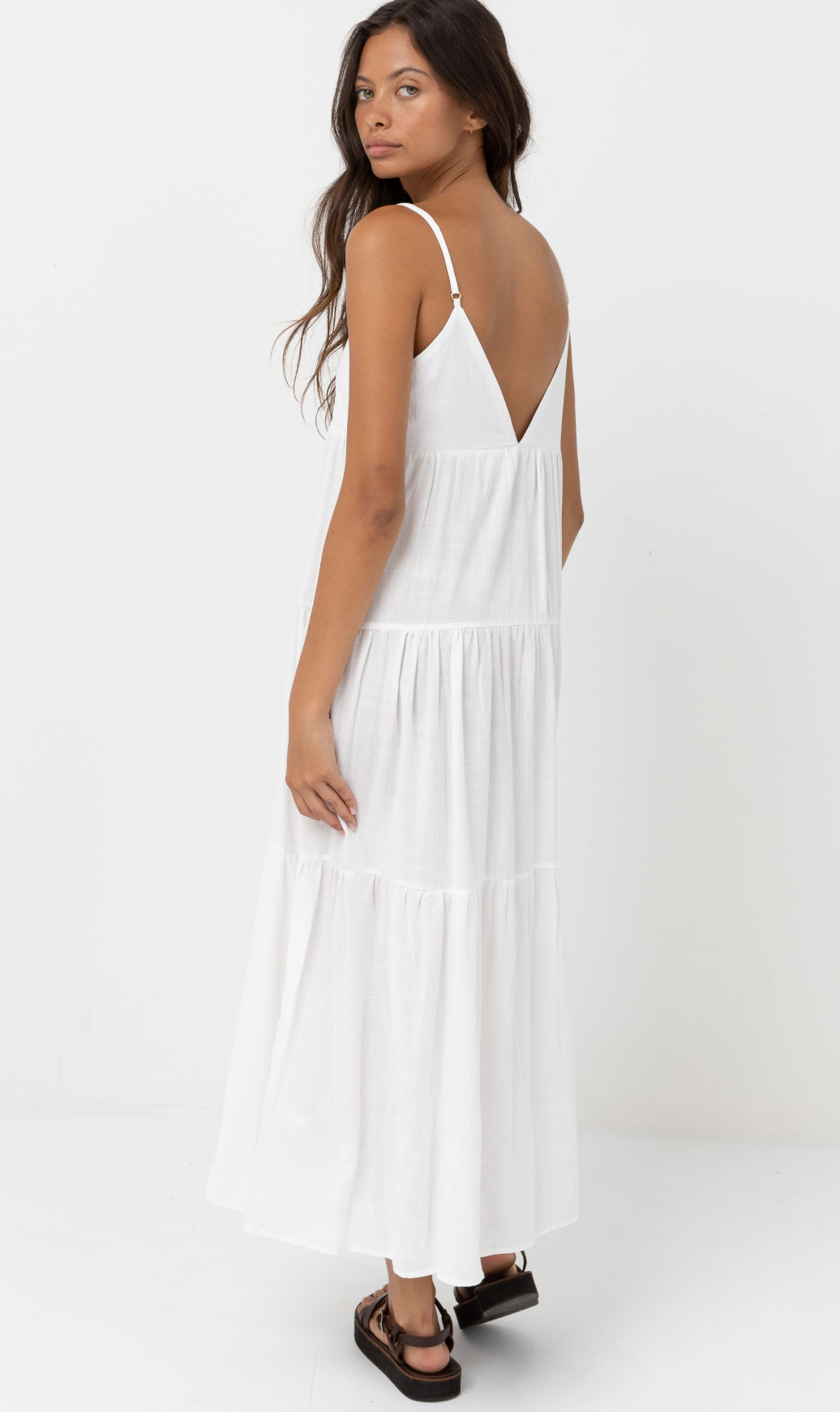 Classic Tiered Midi Dress