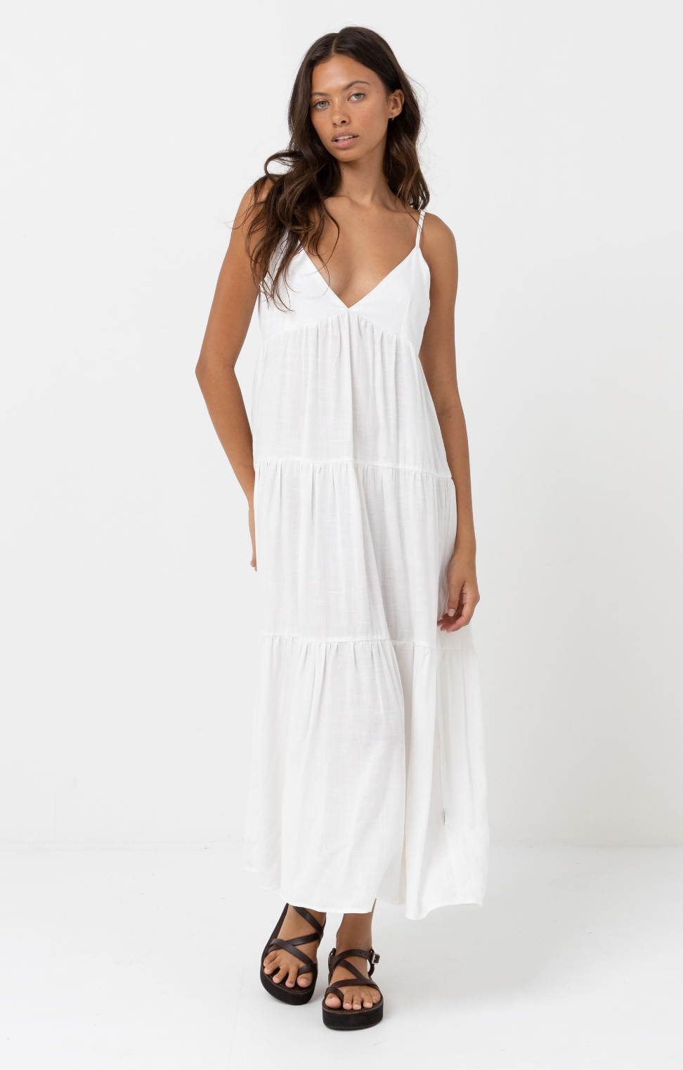 Classic Tiered Midi Dress