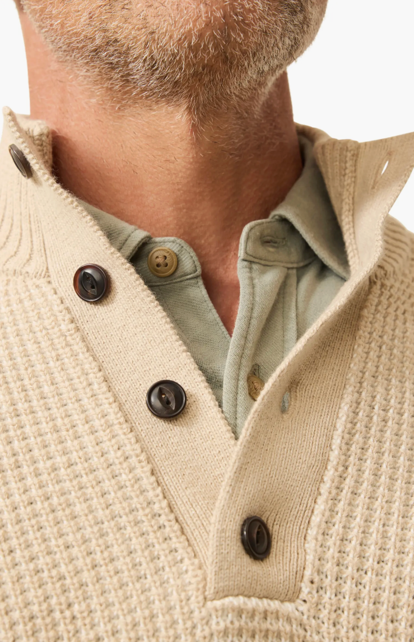 Quarter Button Sweater