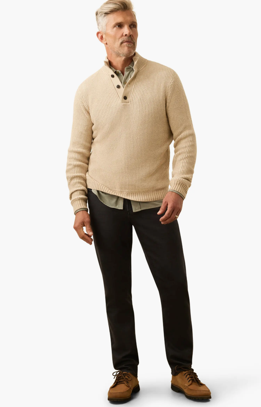 Quarter Button Sweater