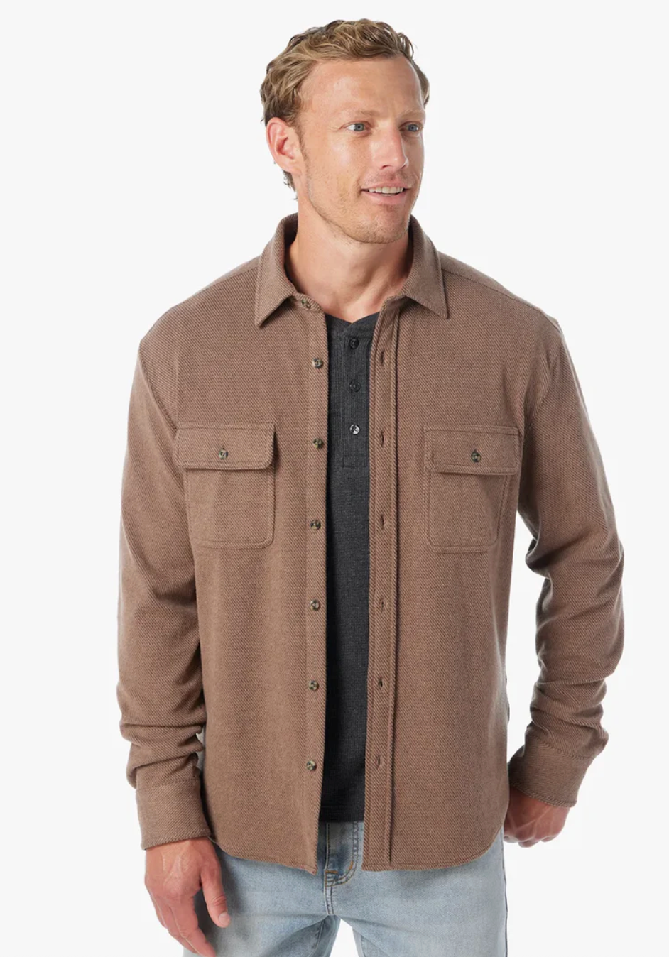 The Dunewood Flannel - Oak Twill