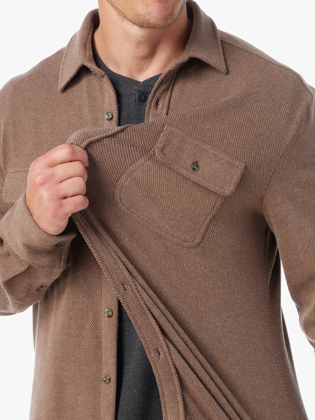 The Dunewood Flannel - Oak Twill