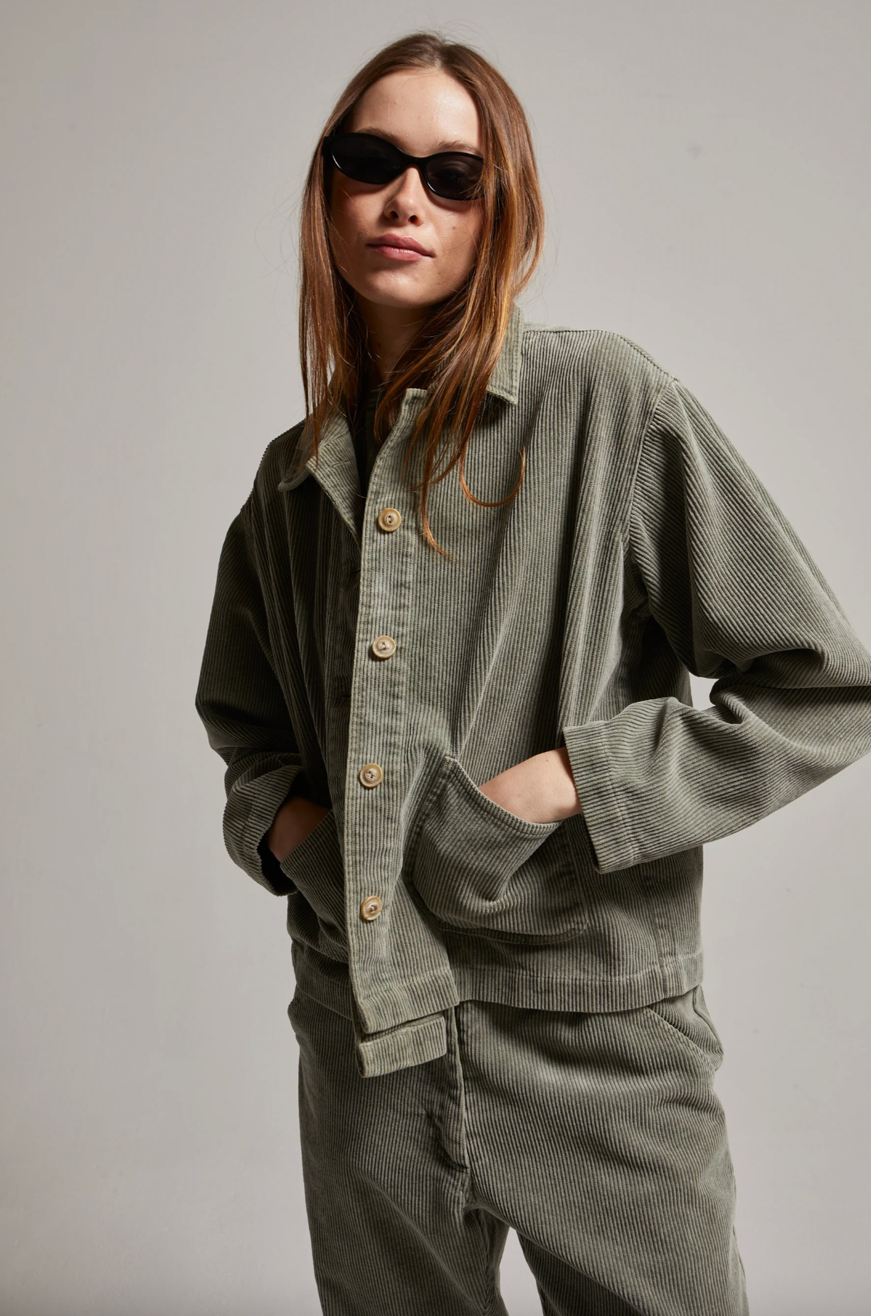 Carey Cord Work Jacket - Loden