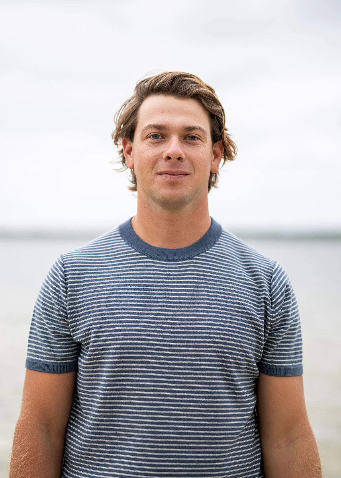 SeaWell® Beach Stripe Tee - Spruce