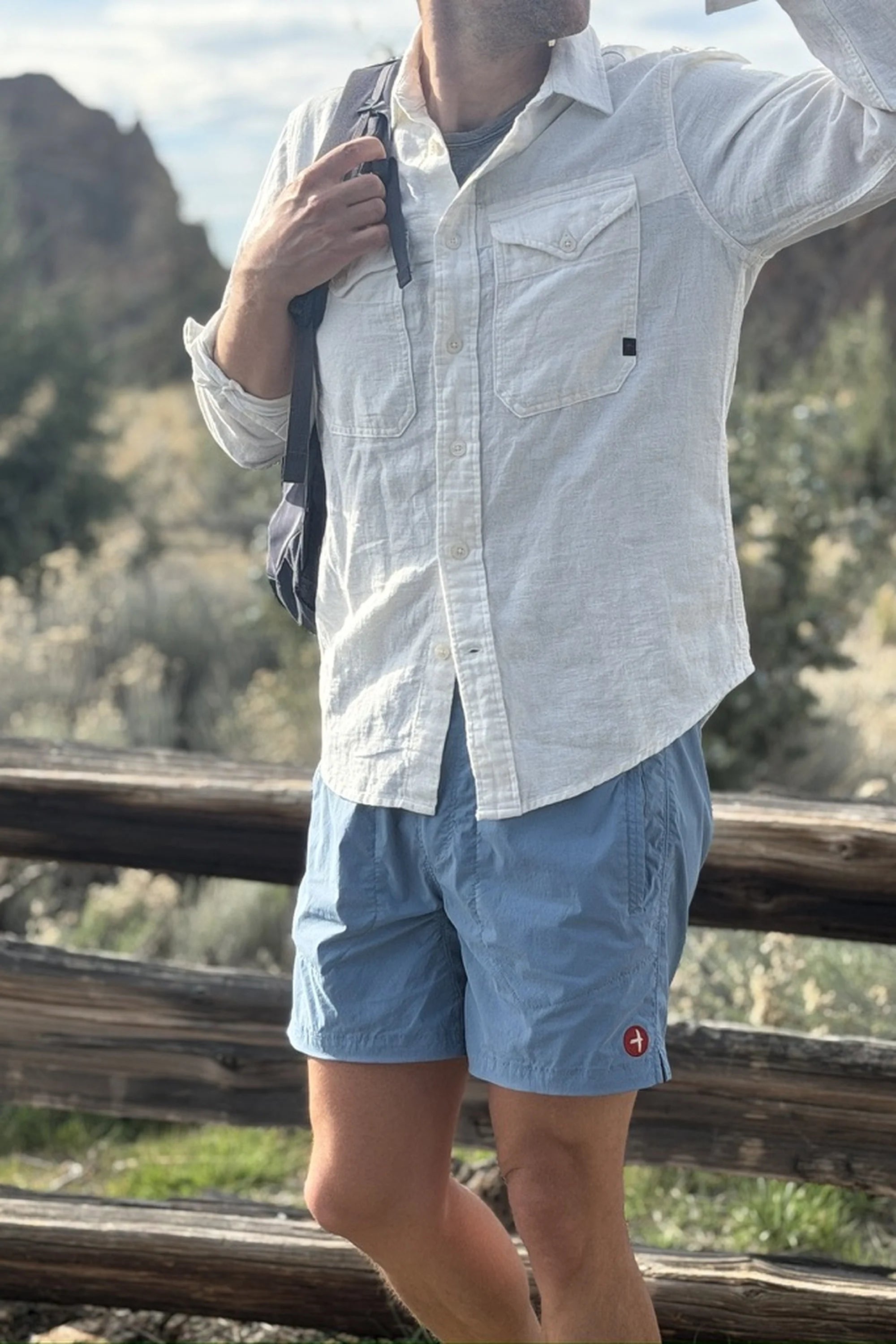 Slub Linen Workshirt - Bone