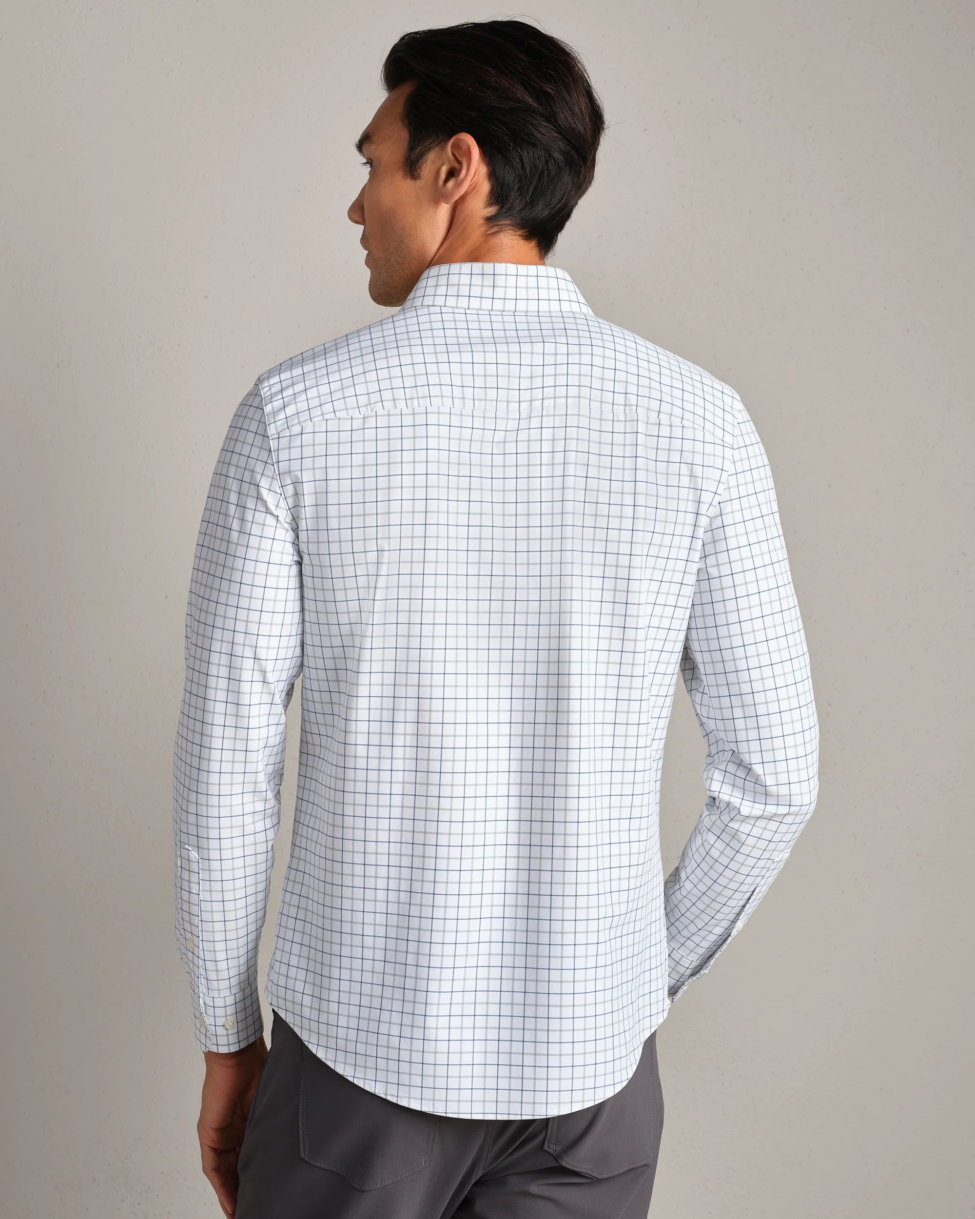 State of Mind Shirt - Slim - Pacific Green/Mini Windowpane