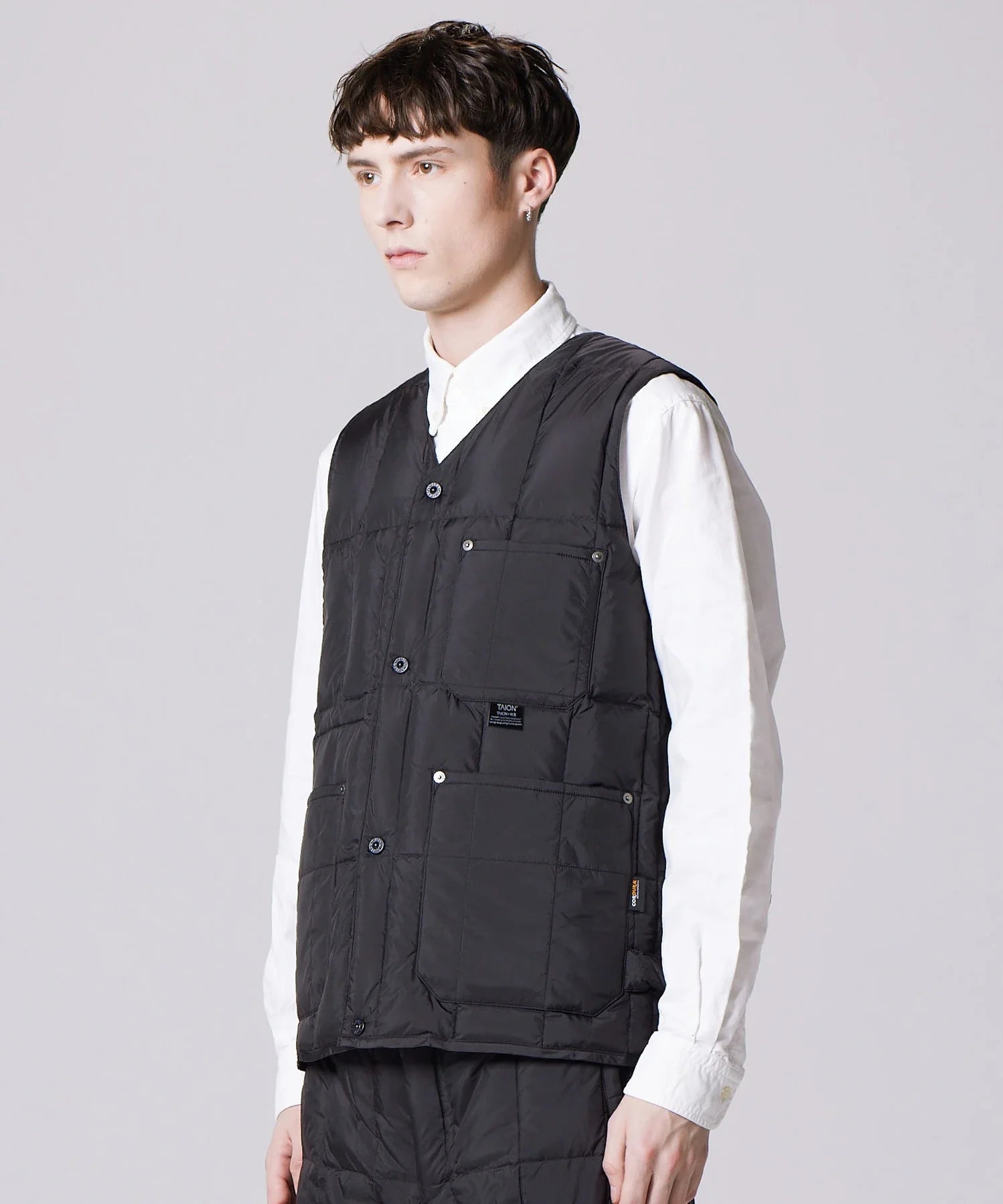 Unisex Work V-Neck Button Down Vest