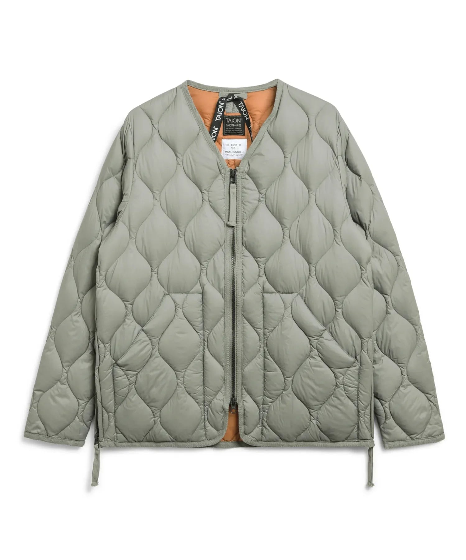 Unisex Military W-Zip V-Neck Down Jacket (Soft Shell)