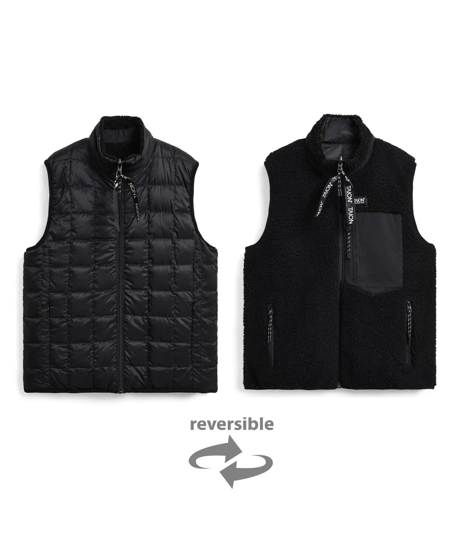 Unisex Mountain Reversible Down x Boa Vest