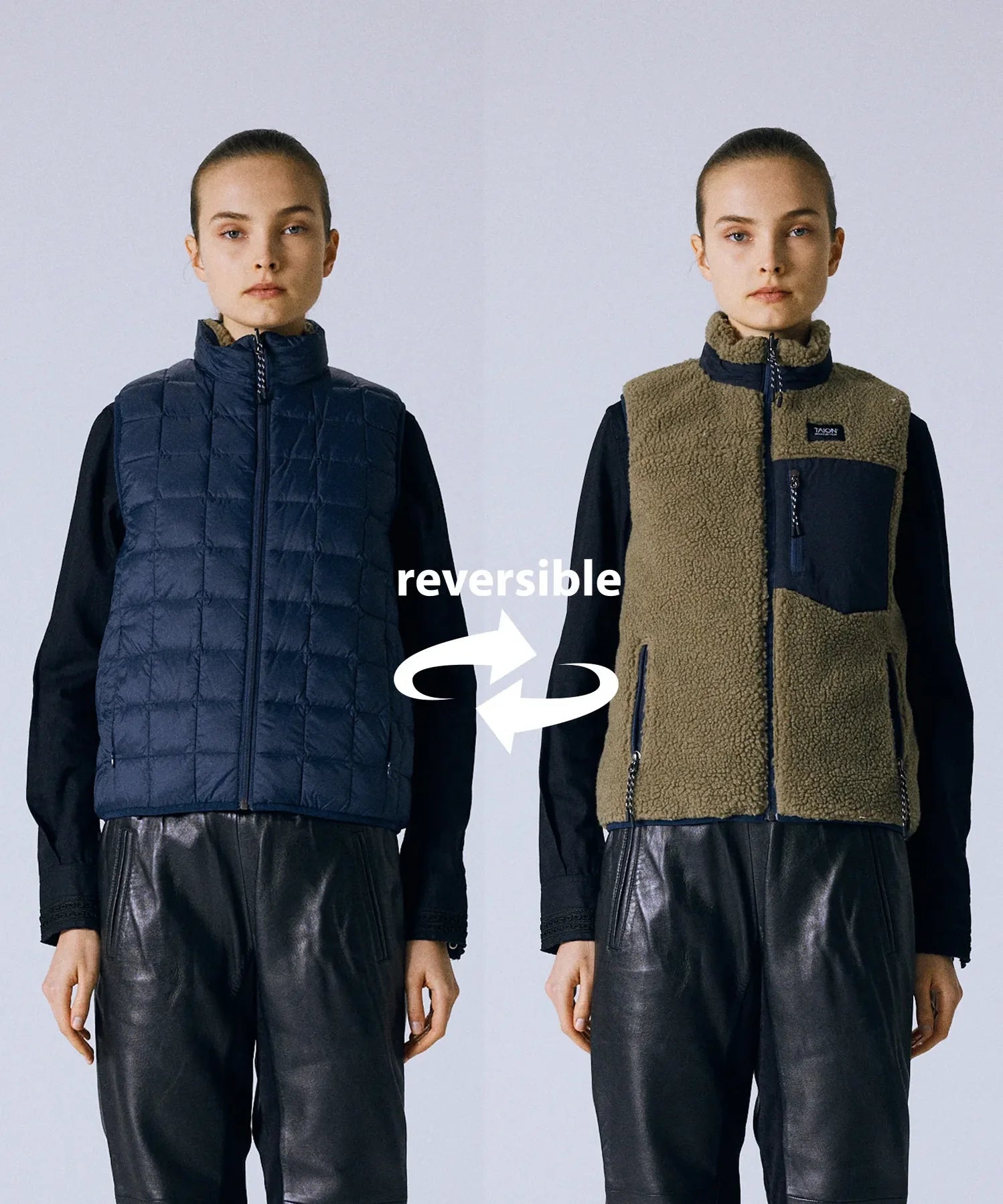 Unisex Mountain Reversible Down x Boa Vest