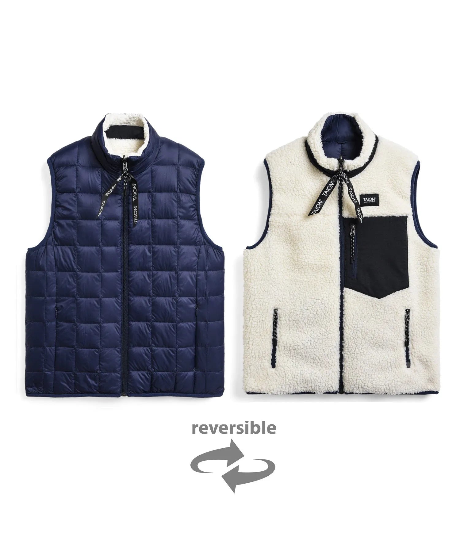 Unisex Mountain Reversible Down x Boa Vest