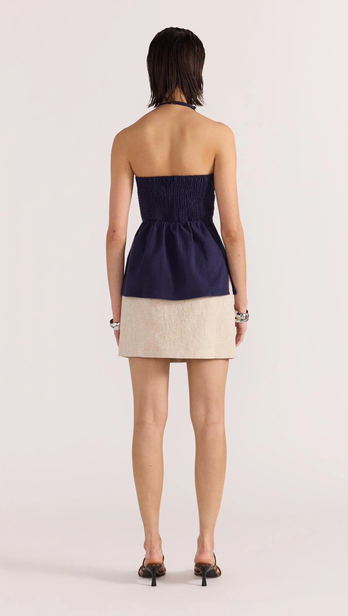 Mira Halter Top - Navy